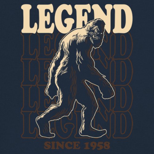 Bigfoot Legend Since 1958 Long Sleeve T-shirt Funny Vintage Classic Sasquatch - Picture 25 of 43