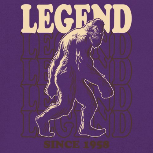Bigfoot Legend Since 1958 Long Sleeve T-shirt Funny Vintage Classic Sasquatch - Picture 11 of 43