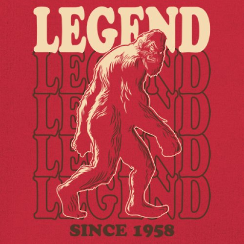 Bigfoot Legend Since 1958 Long Sleeve T-shirt Funny Vintage Classic Sasquatch - Picture 18 of 43