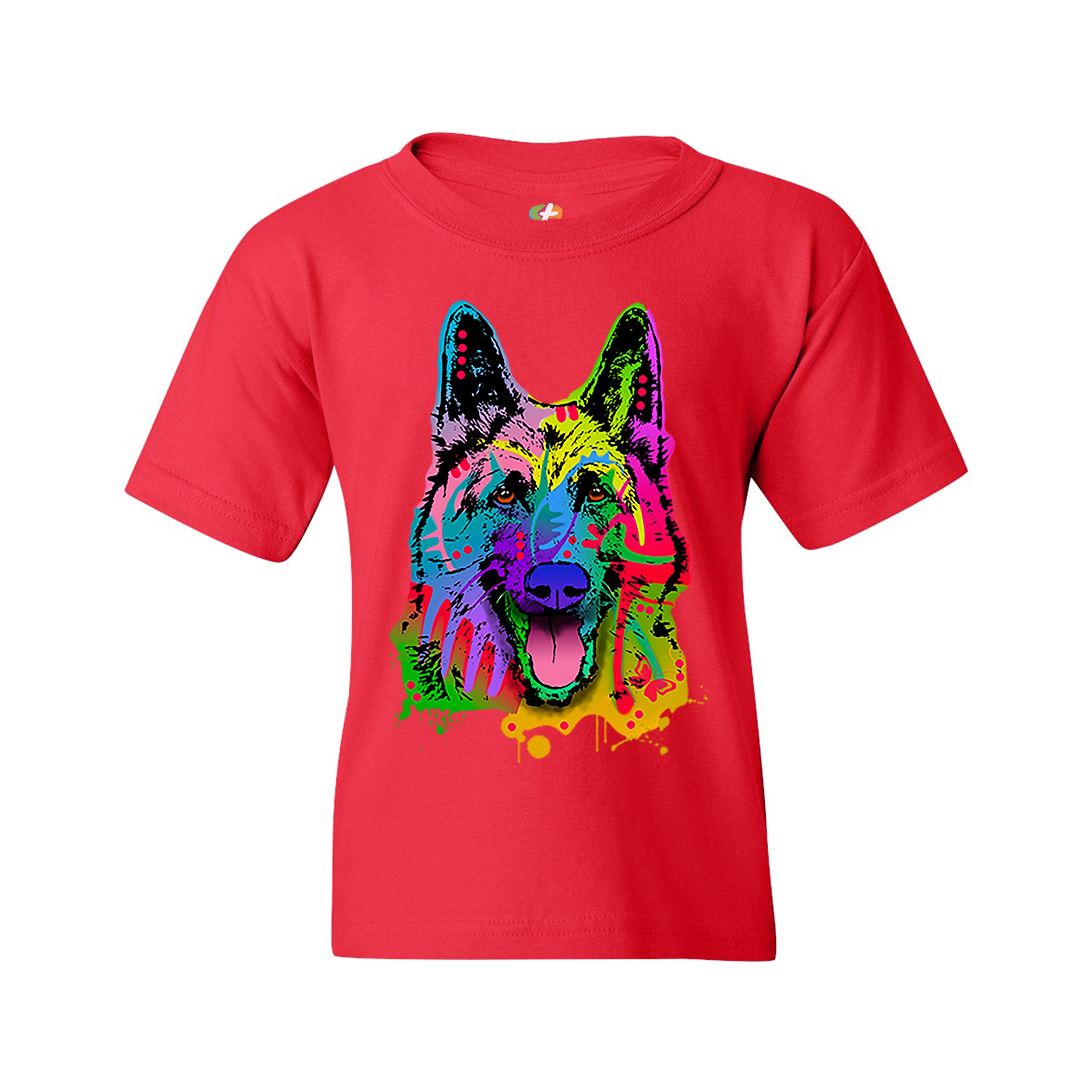 Happy German Shepherd Youth T-shirt Andy Maxx I Love My Dog Best Friend Kids - Picture 11 of 29