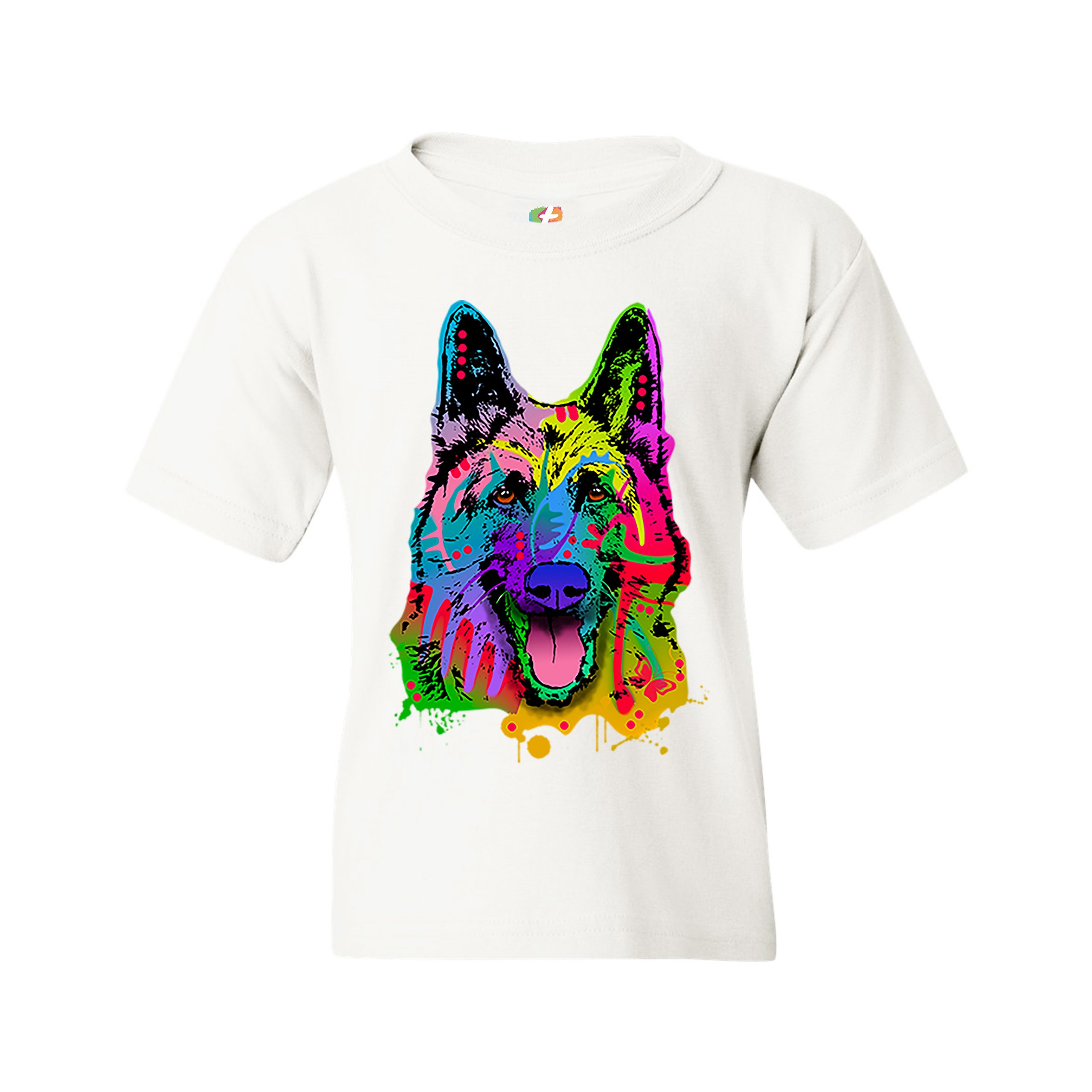Happy German Shepherd Youth T-shirt Andy Maxx I Love My Dog Best Friend Kids - Picture 15 of 29