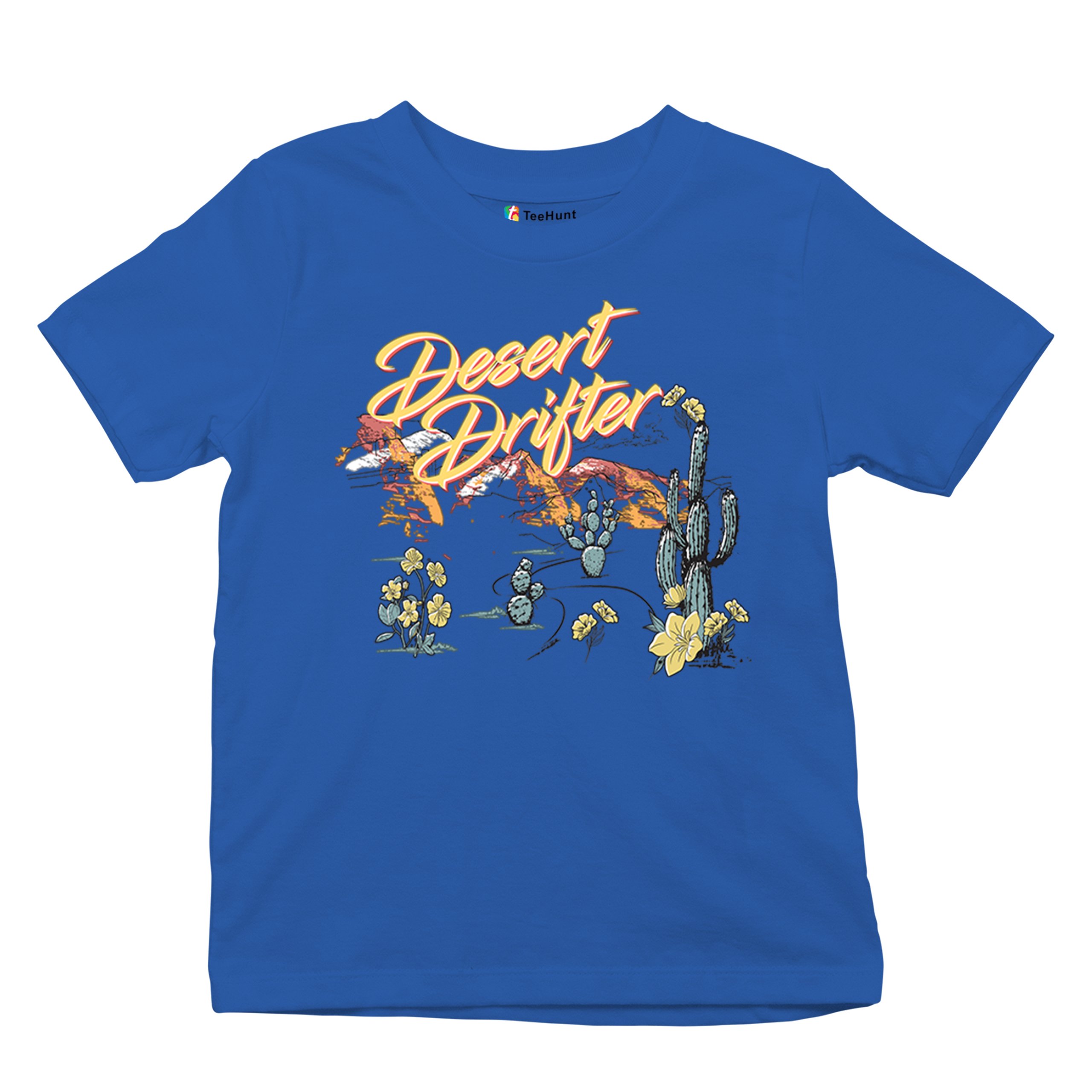 Desert Drifter Youth T-shirt Vintage Boho Desert Vibe Southwest Cactus Kids - Picture 41 of 50