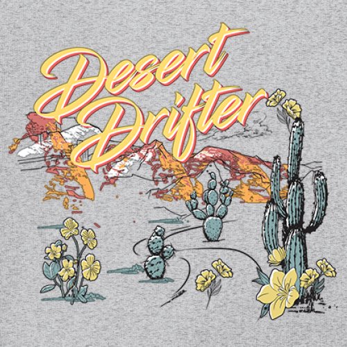 Desert Drifter Youth T-shirt Vintage Boho Desert Vibe Southwest Cactus Kids - Picture 18 of 50