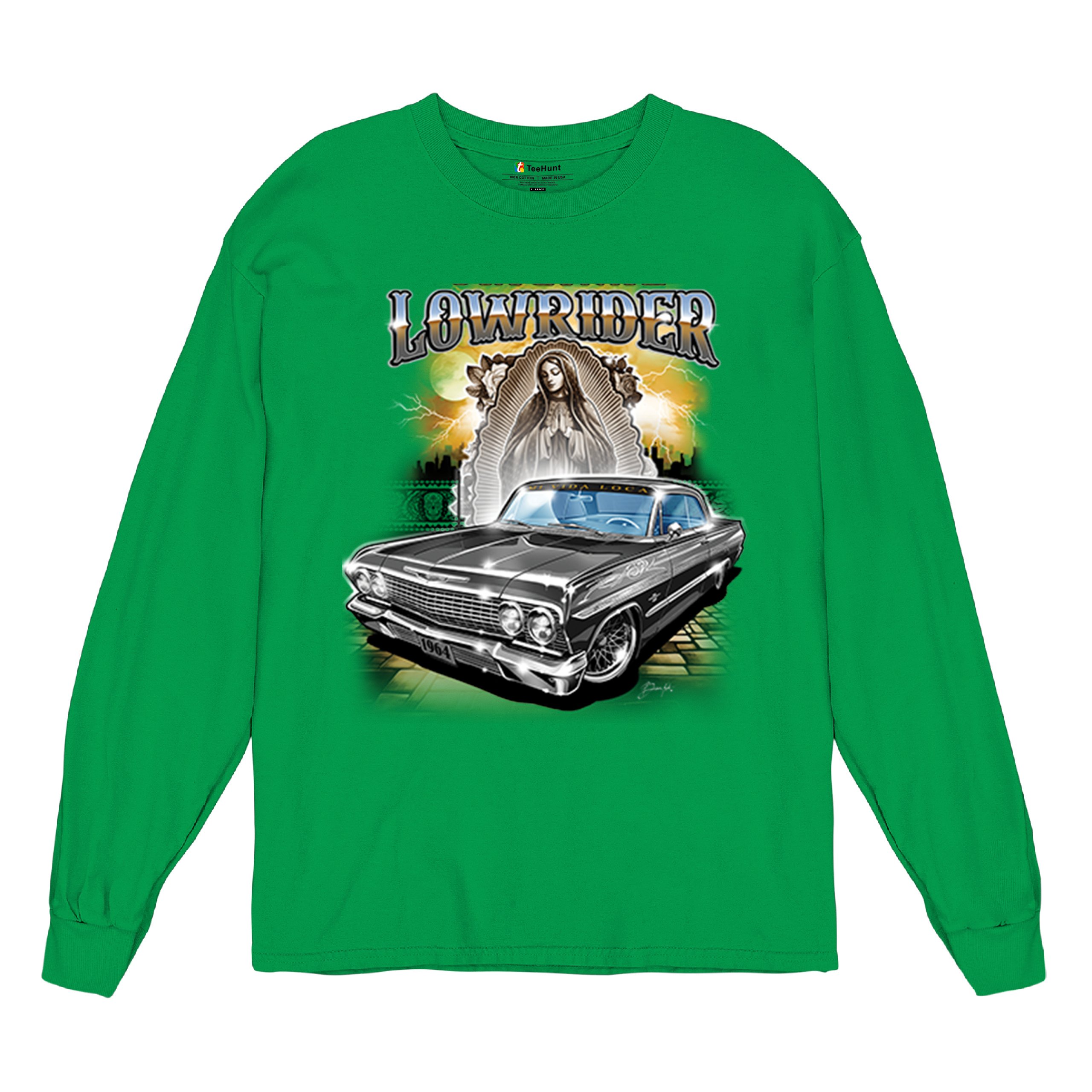 Original Lowrider Long Sleeve T-shirt Mexican-American LA Classic