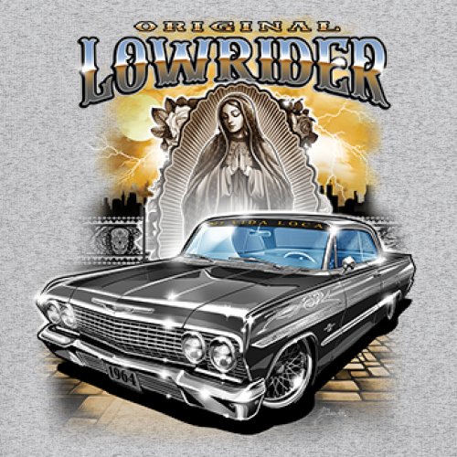 Original Lowrider Women's V-Neck T-shirt Mexican-American LA Cali Latino Tee