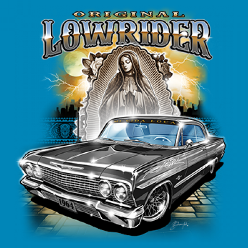 Original Lowrider Women's V-Neck T-shirt Mexican-American LA Cali Latino Tee