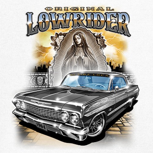 Original Lowrider Women's V-Neck T-shirt Mexican-American LA Cali Latino Tee