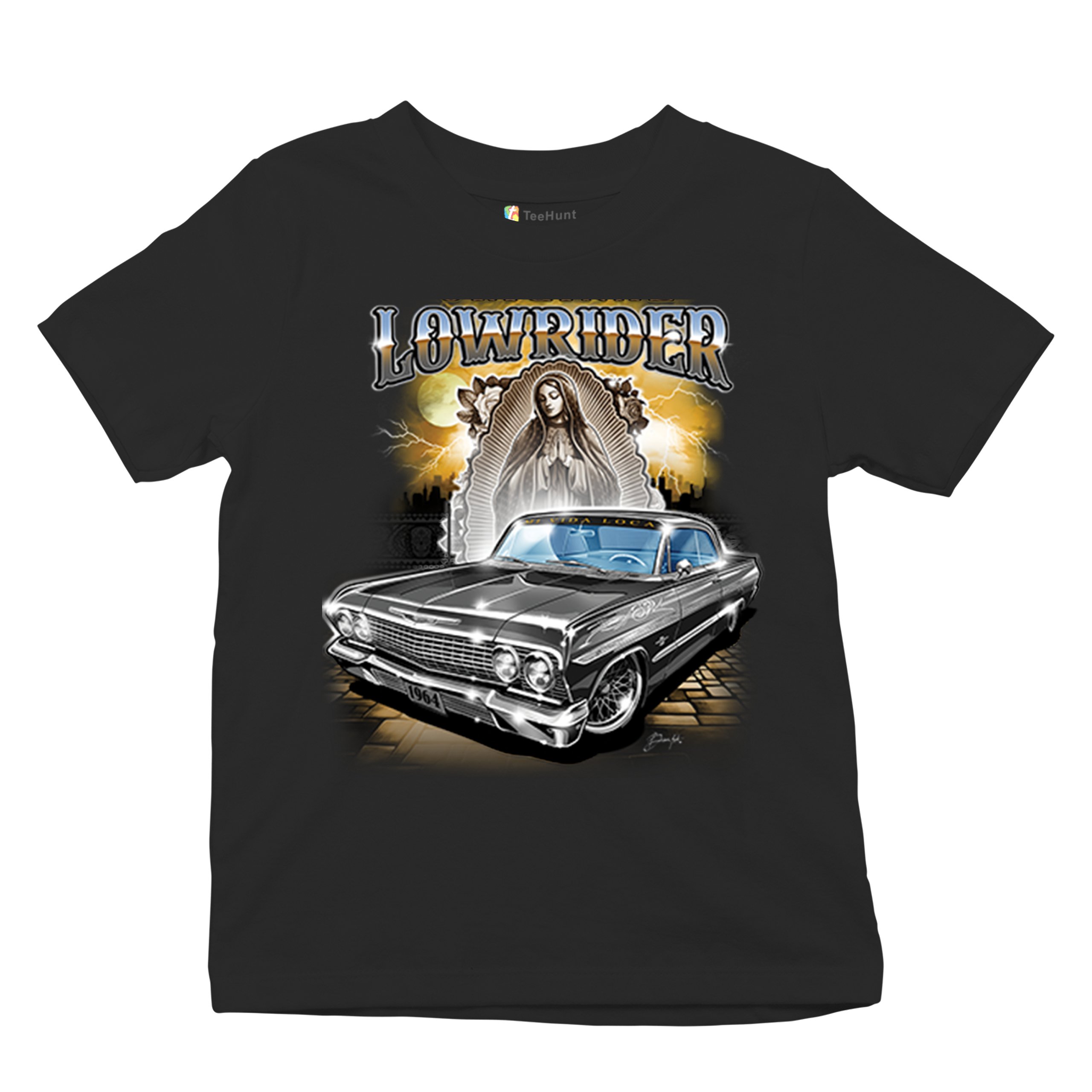 Original Lowrider Youth T-shirt Mexican-American LA Classic Cali Latino Kids - Picture 6 of 50