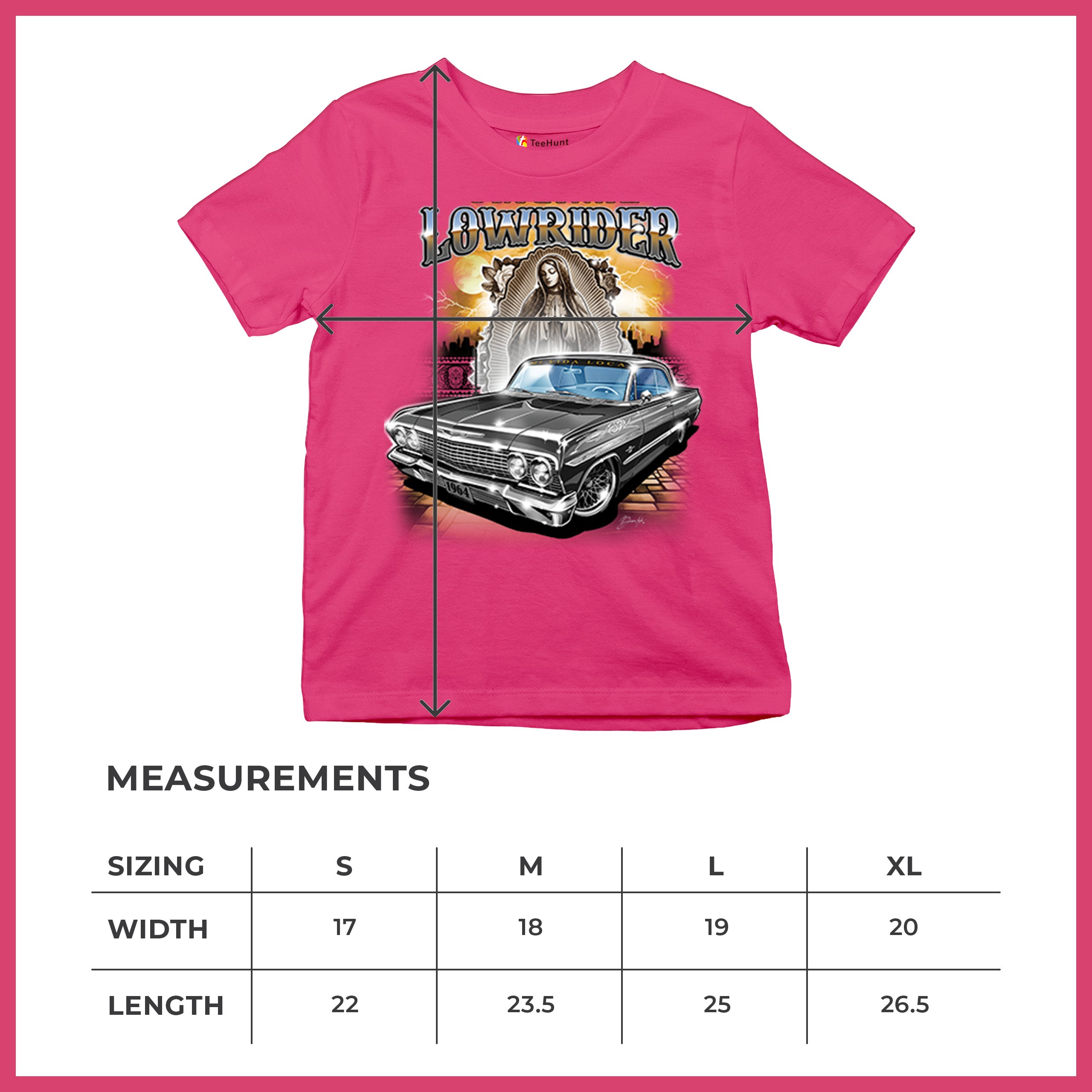 Original Lowrider Youth T-shirt Mexican-American LA Classic Cali Latino Kids - Picture 50 of 50