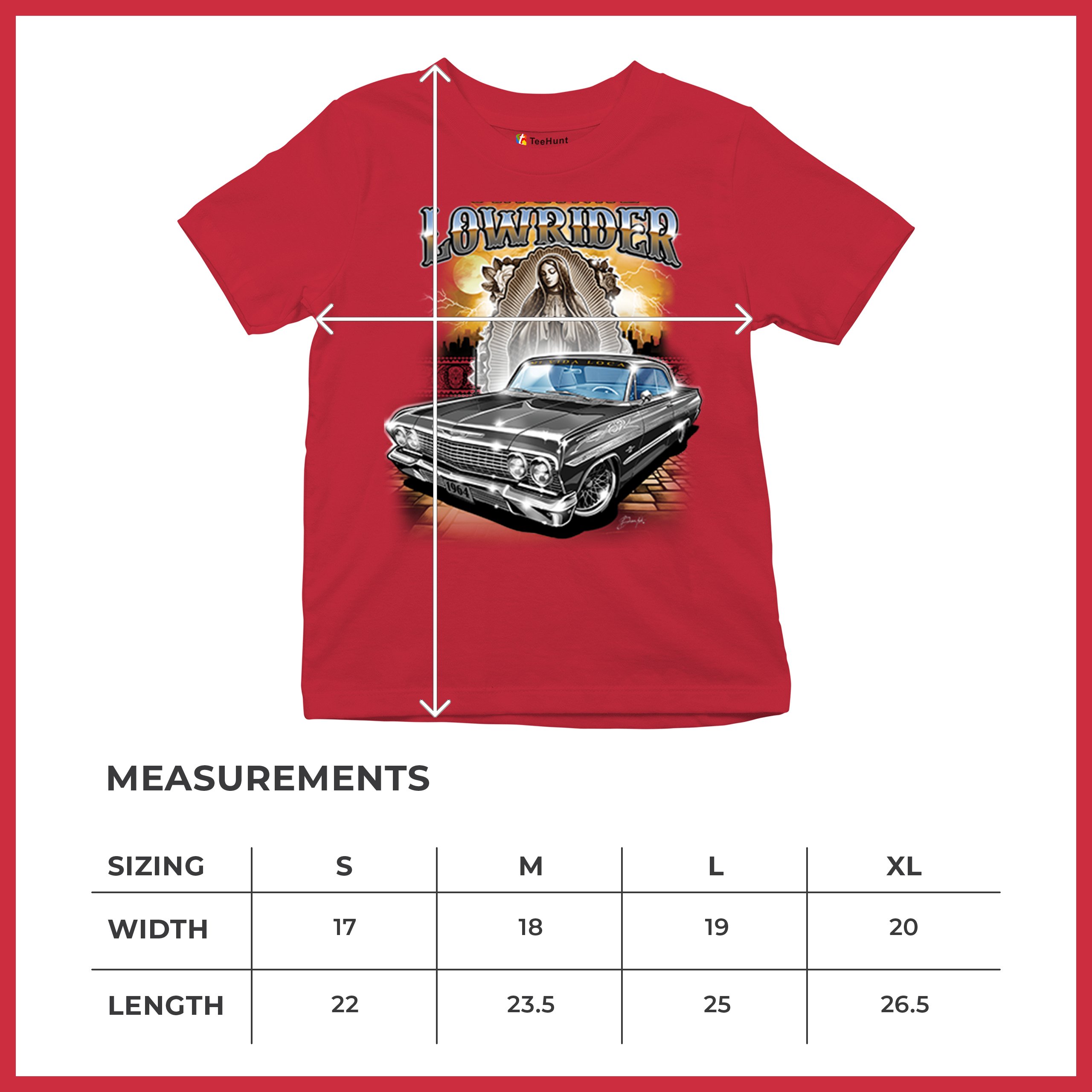 Original Lowrider Youth T-shirt Mexican-American LA Classic Cali Latino Kids - Picture 22 of 50