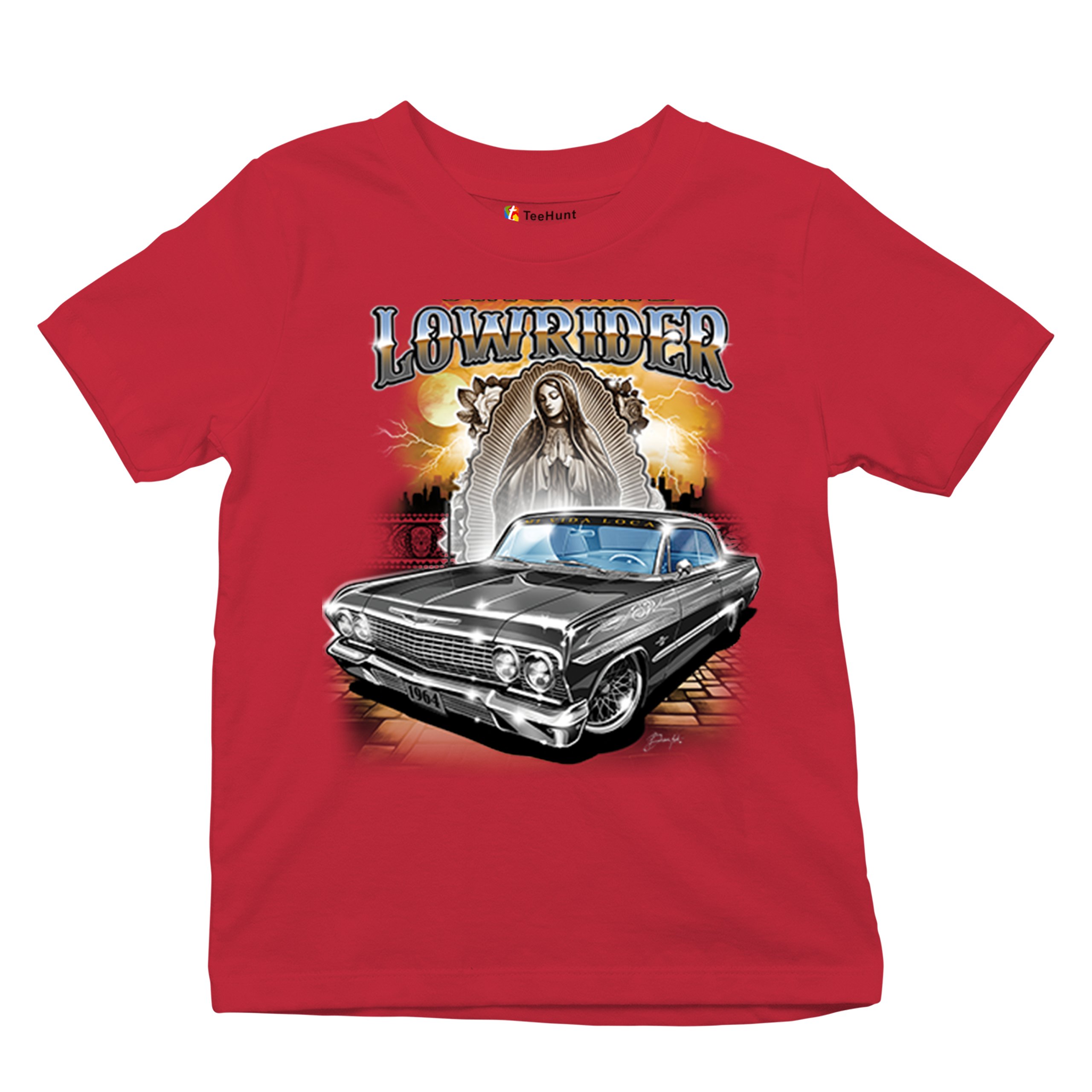Original Lowrider Youth T-shirt Mexican-American LA Classic Cali Latino Kids - Picture 20 of 50