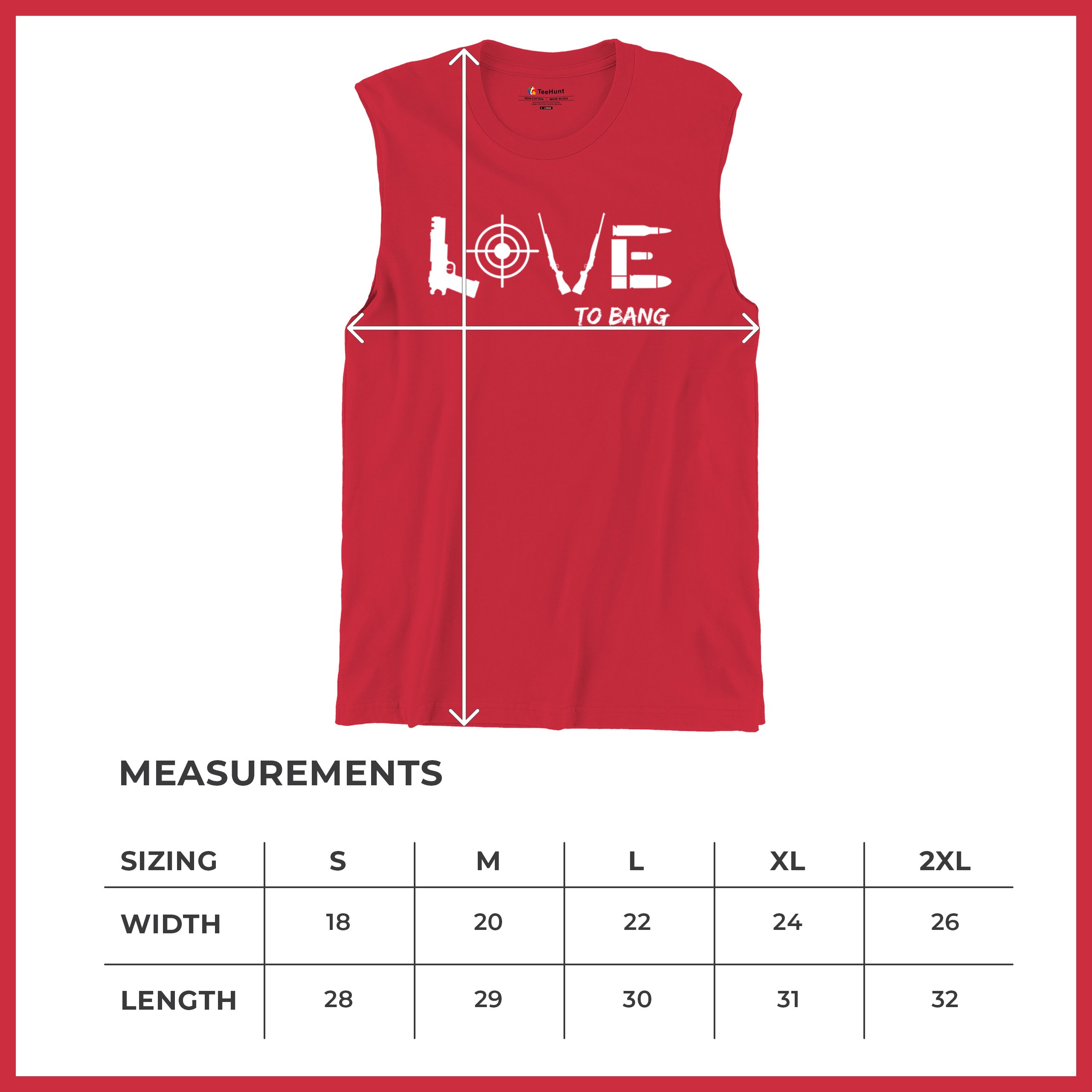 Love to Bang Muscle Shirt 2nd Amendment 2A Gun Right Don't Tread on Me Men's - Picture 15 of 29