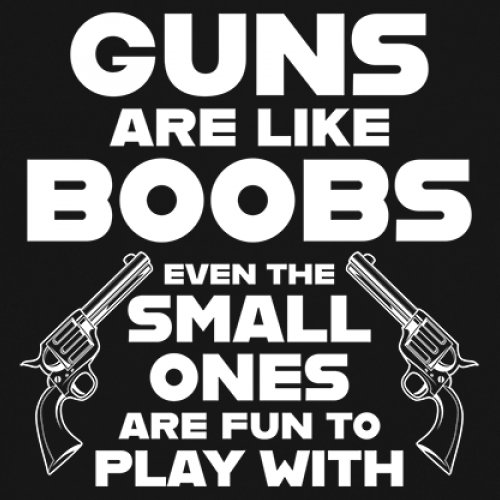 Guns Are Like Boobs Sweatshirt Funny 2nd Amendment 2A Dont Tread on Me Hoodie - Picture 4 of 36