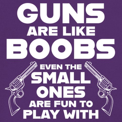 Guns Are Like Boobs Sweatshirt Funny 2nd Amendment 2A Dont Tread on Me Hoodie - Picture 11 of 36