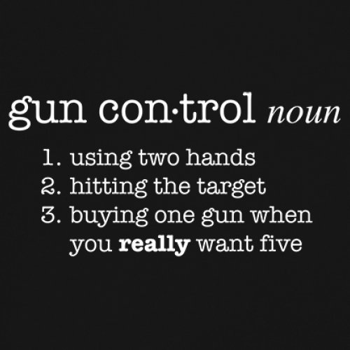 Gun Control Definition Women's V-Neck T-shirt 2nd Amendment 2A Guns Rights Tee - Picture 4 of 50