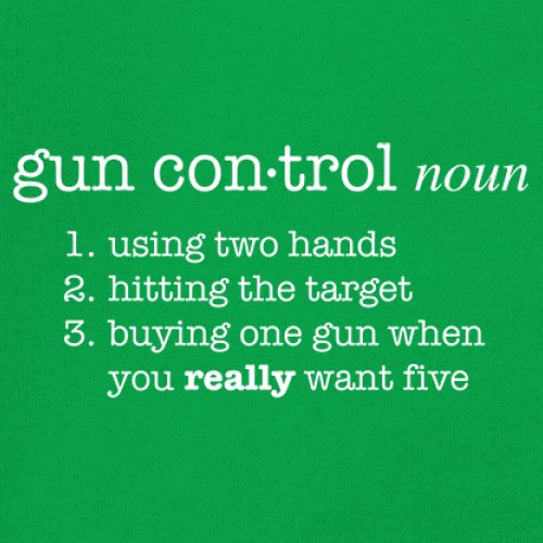 Gun Control Definition Women's V-Neck T-shirt 2nd Amendment 2A Guns Rights Tee - Picture 32 of 50