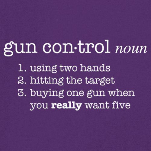 Gun Control Definition Women's V-Neck T-shirt 2nd Amendment 2A Guns Rights Tee - Picture 11 of 50