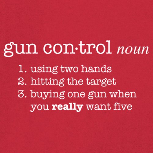Gun Control Definition Women's V-Neck T-shirt 2nd Amendment 2A Guns Rights Tee - Picture 18 of 50
