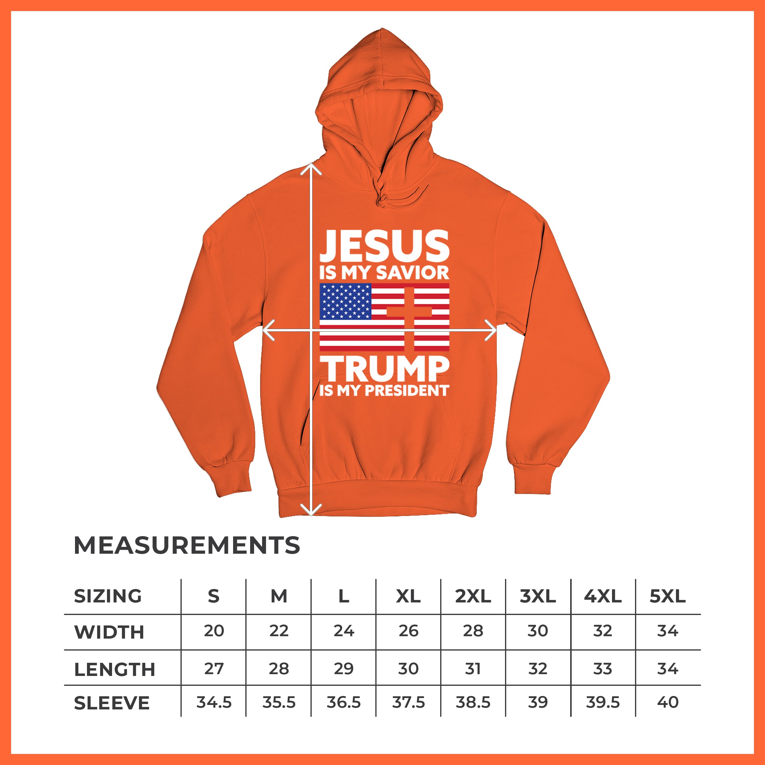 Jesus is My Savior Trump Is My President Sweatshirt 2024 Christian FJB Hoodie - Picture 15 of 36