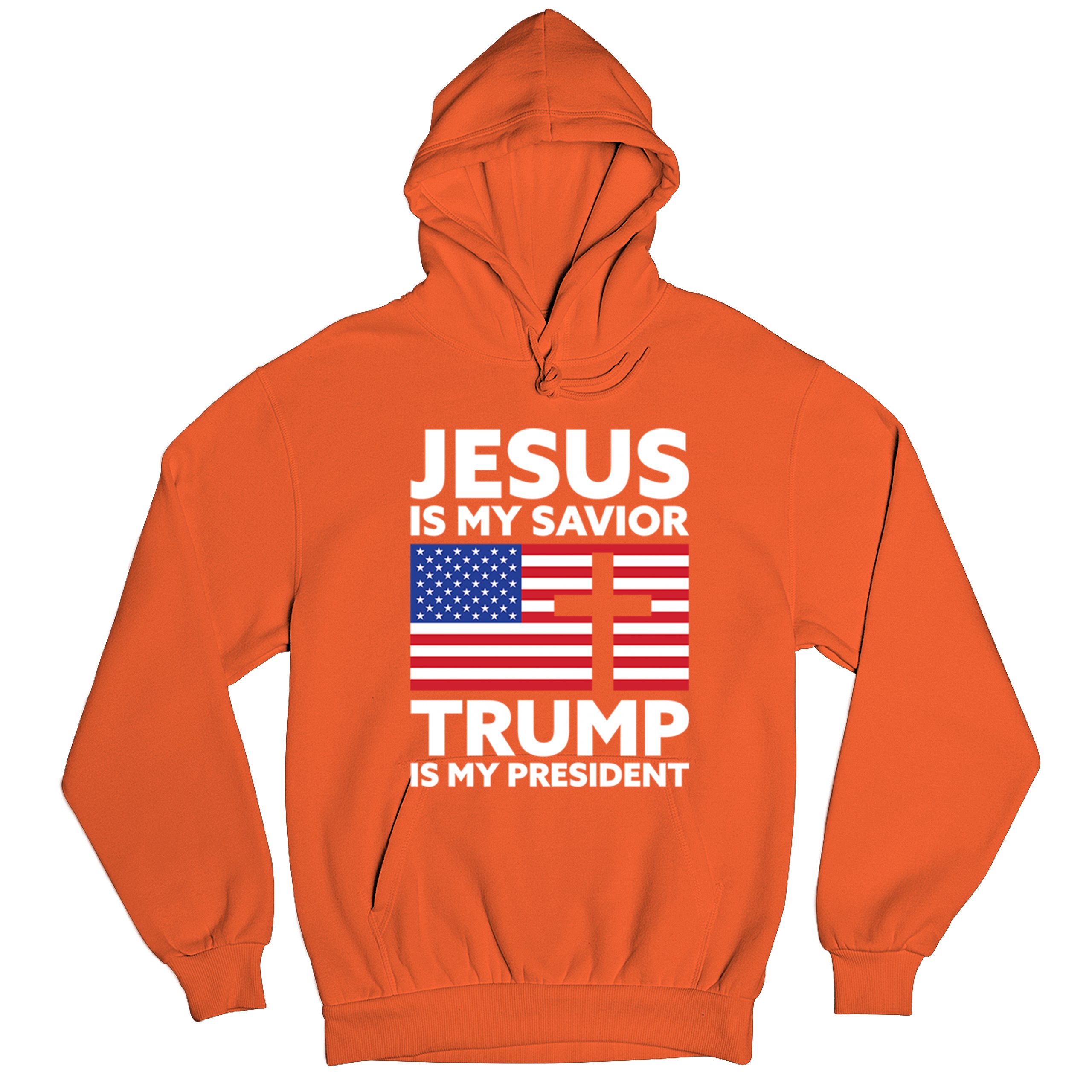 Jesus is My Savior Trump Is My President Sweatshirt 2024 Christian FJB Hoodie - Picture 13 of 36