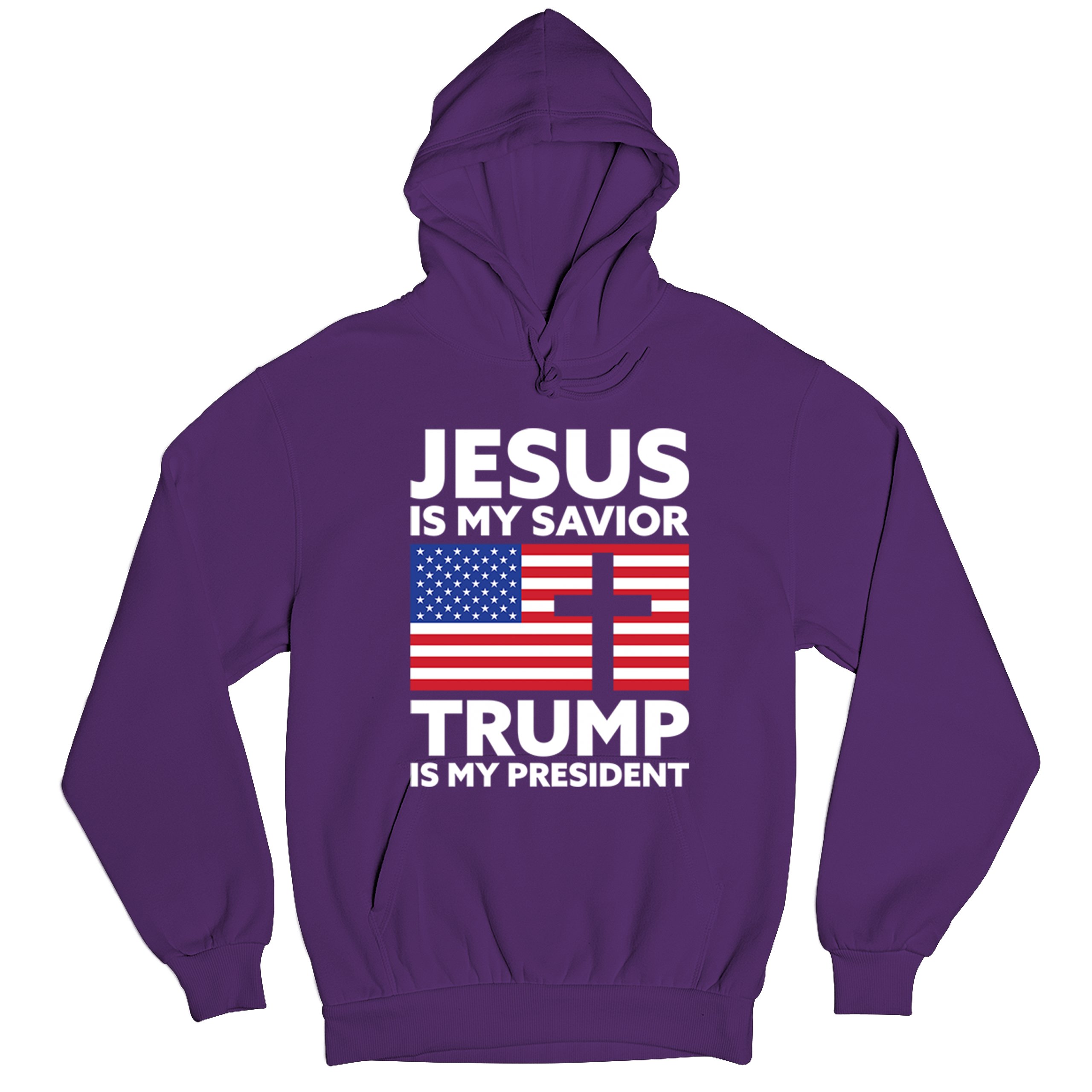 Jesus is My Savior Trump Is My President Sweatshirt 2024 Christian FJB Hoodie - Picture 20 of 36
