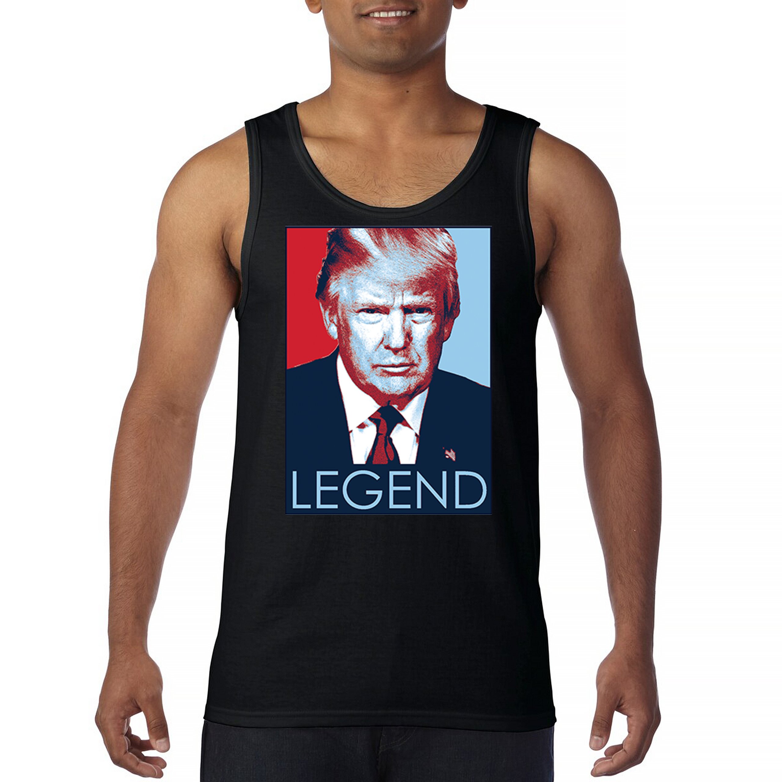 Donald Trump the Legend Tank Top President MAGA Make America First Men's Top - Picture 2 of 43
