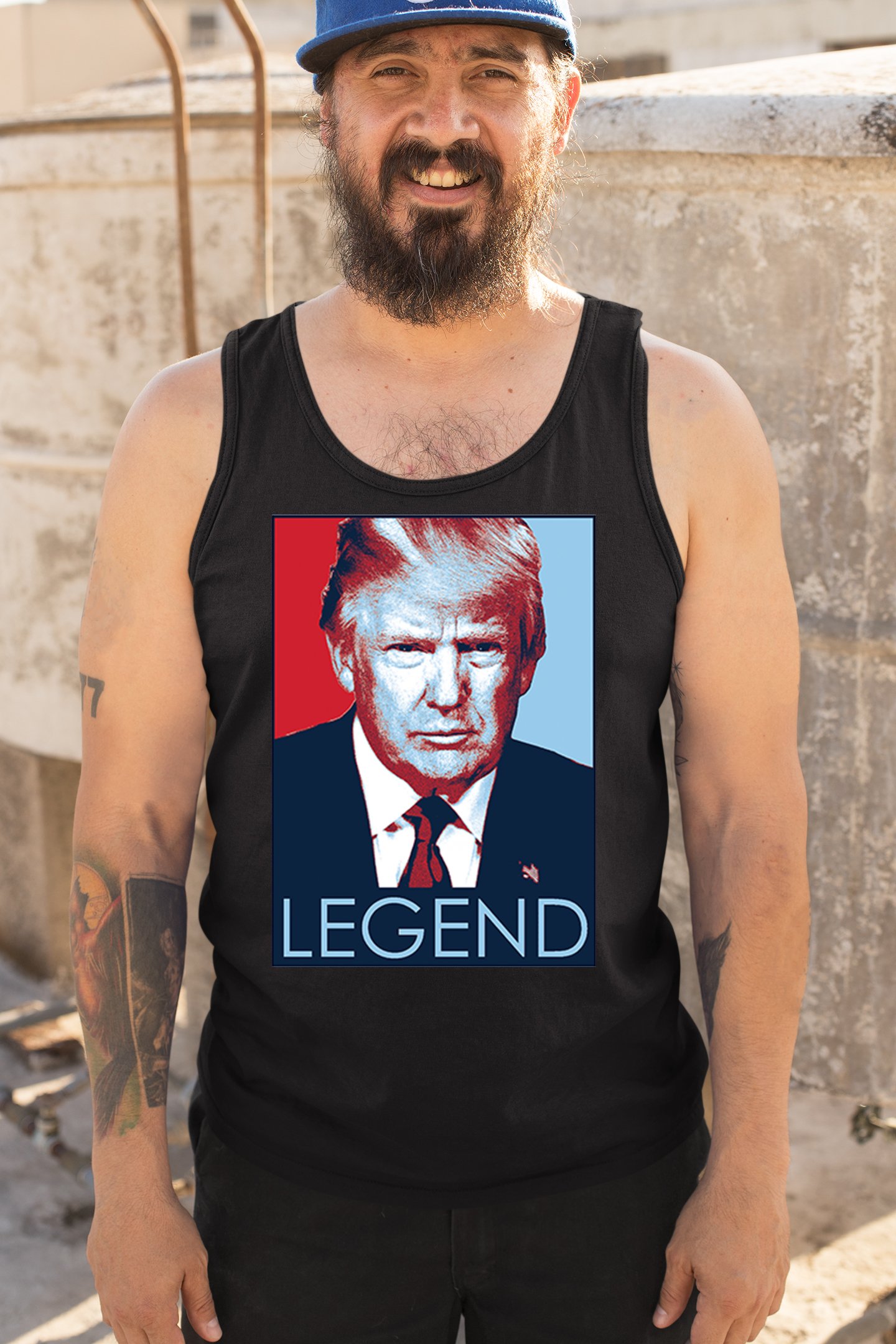 Donald Trump the Legend Tank Top President MAGA Make America First Men's Top - Picture 5 of 43
