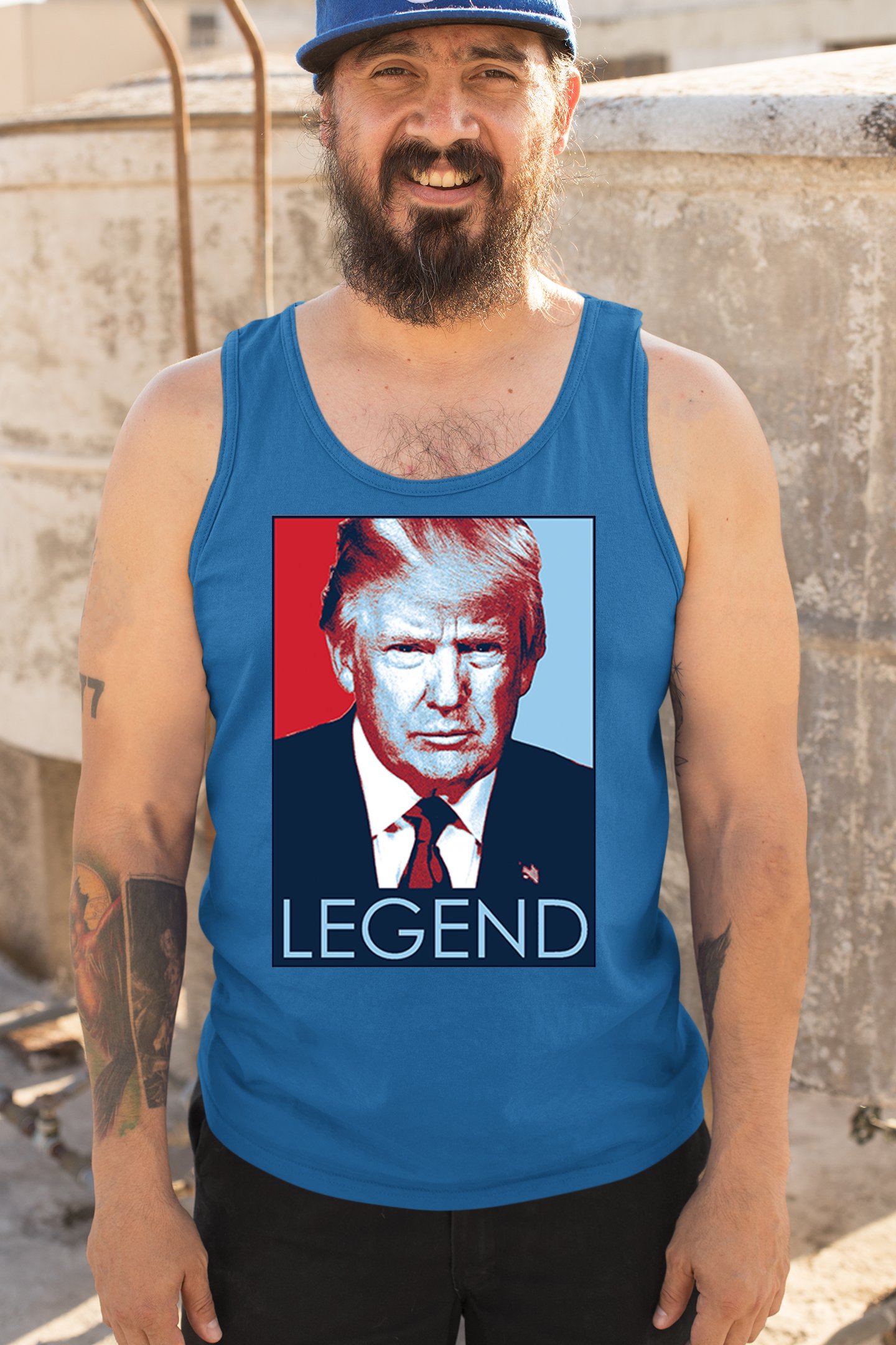Donald Trump the Legend Tank Top President MAGA Make America First Men's Top - Picture 40 of 43