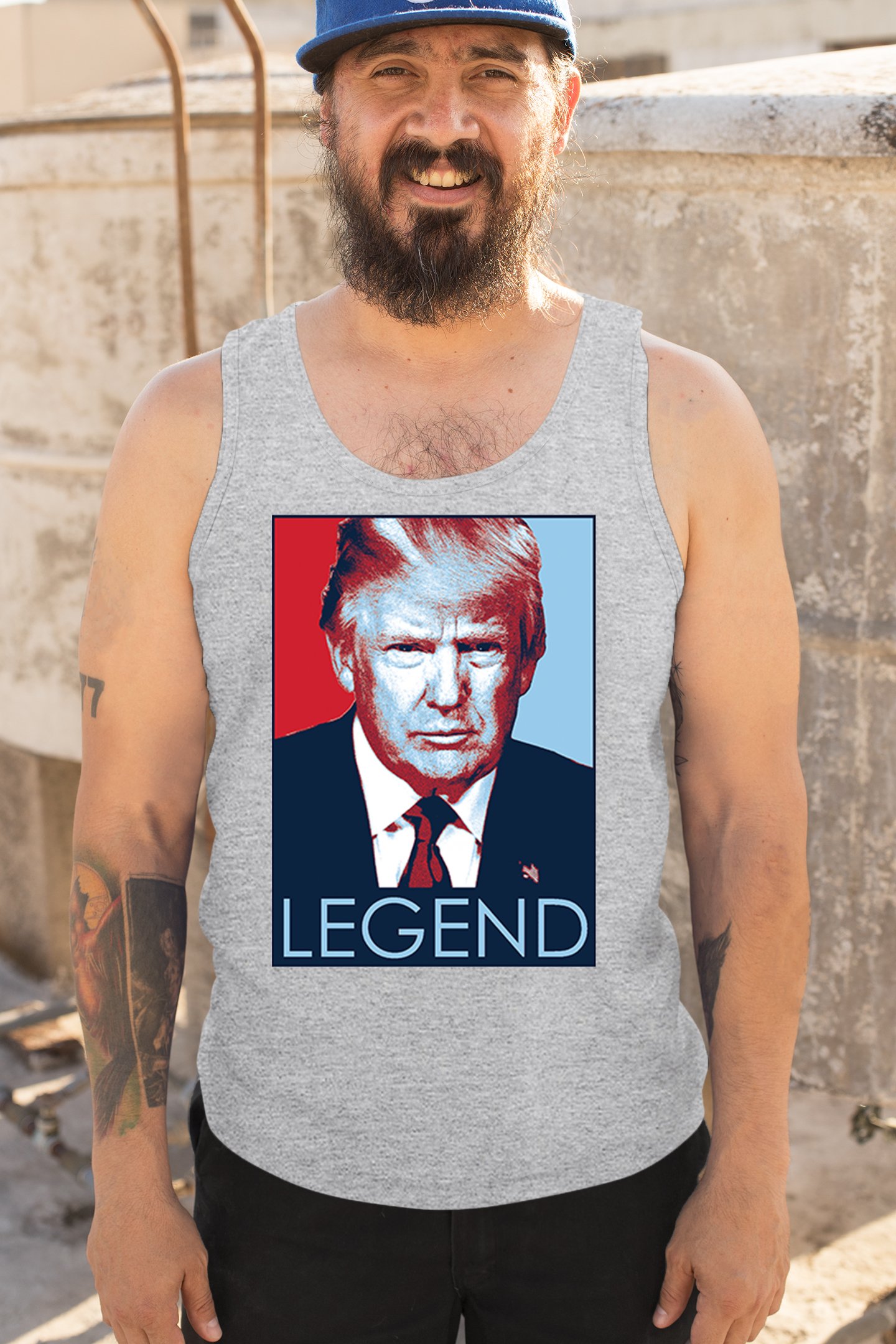 Donald Trump the Legend Tank Top President MAGA Make America First Men's Top - Picture 12 of 43