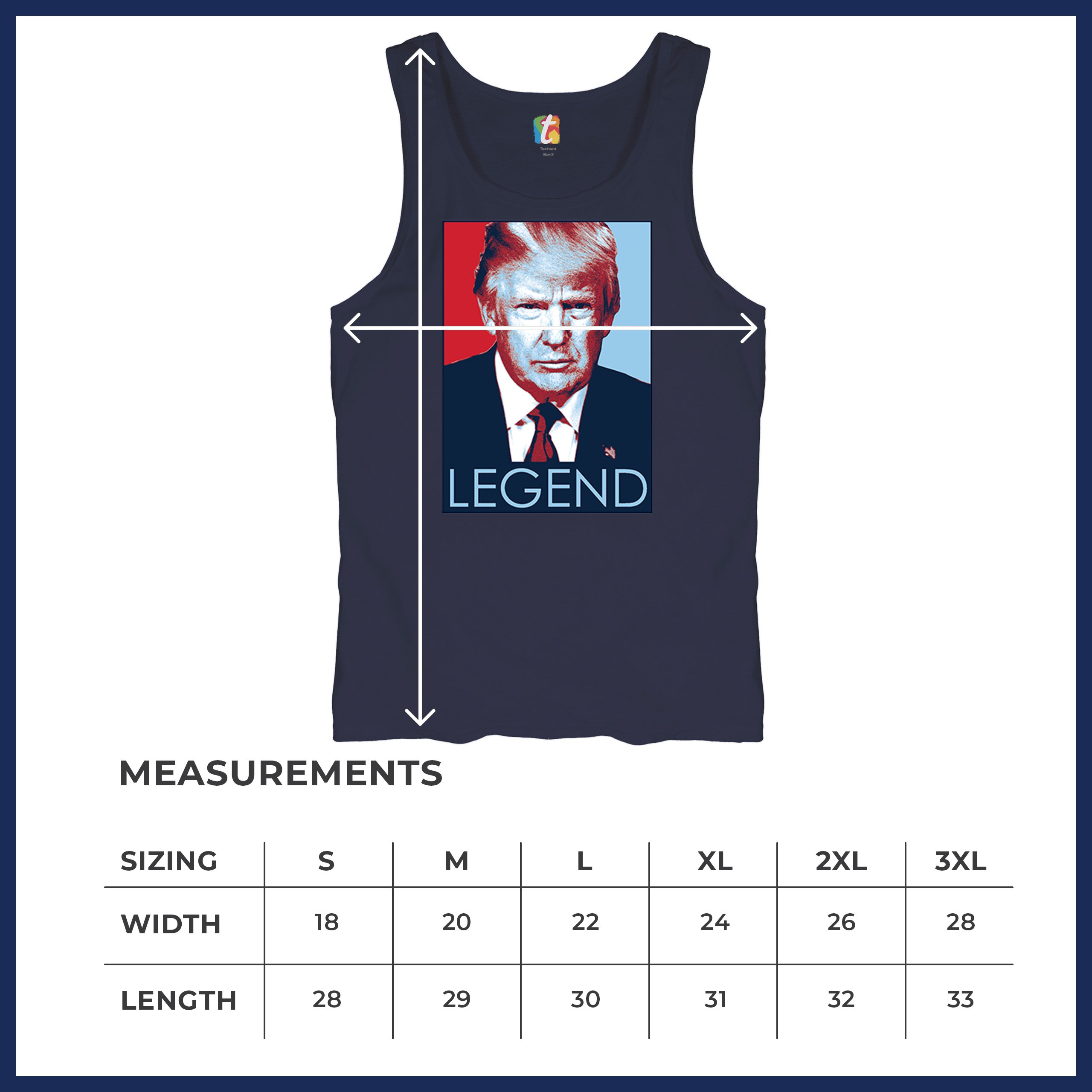 Donald Trump the Legend Tank Top President MAGA Make America First Men's Top - Picture 36 of 43