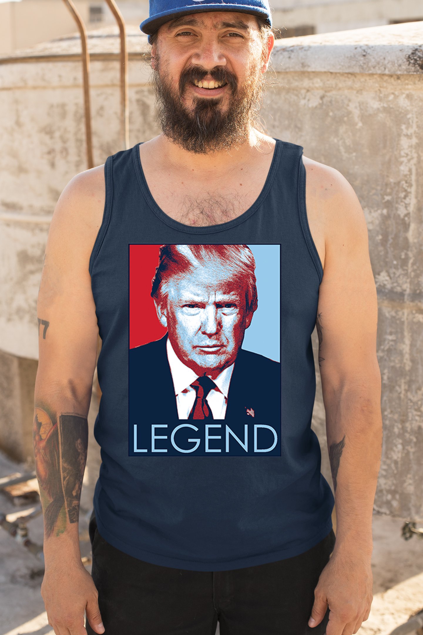 Donald Trump the Legend Tank Top President MAGA Make America First Men's Top - Picture 33 of 43