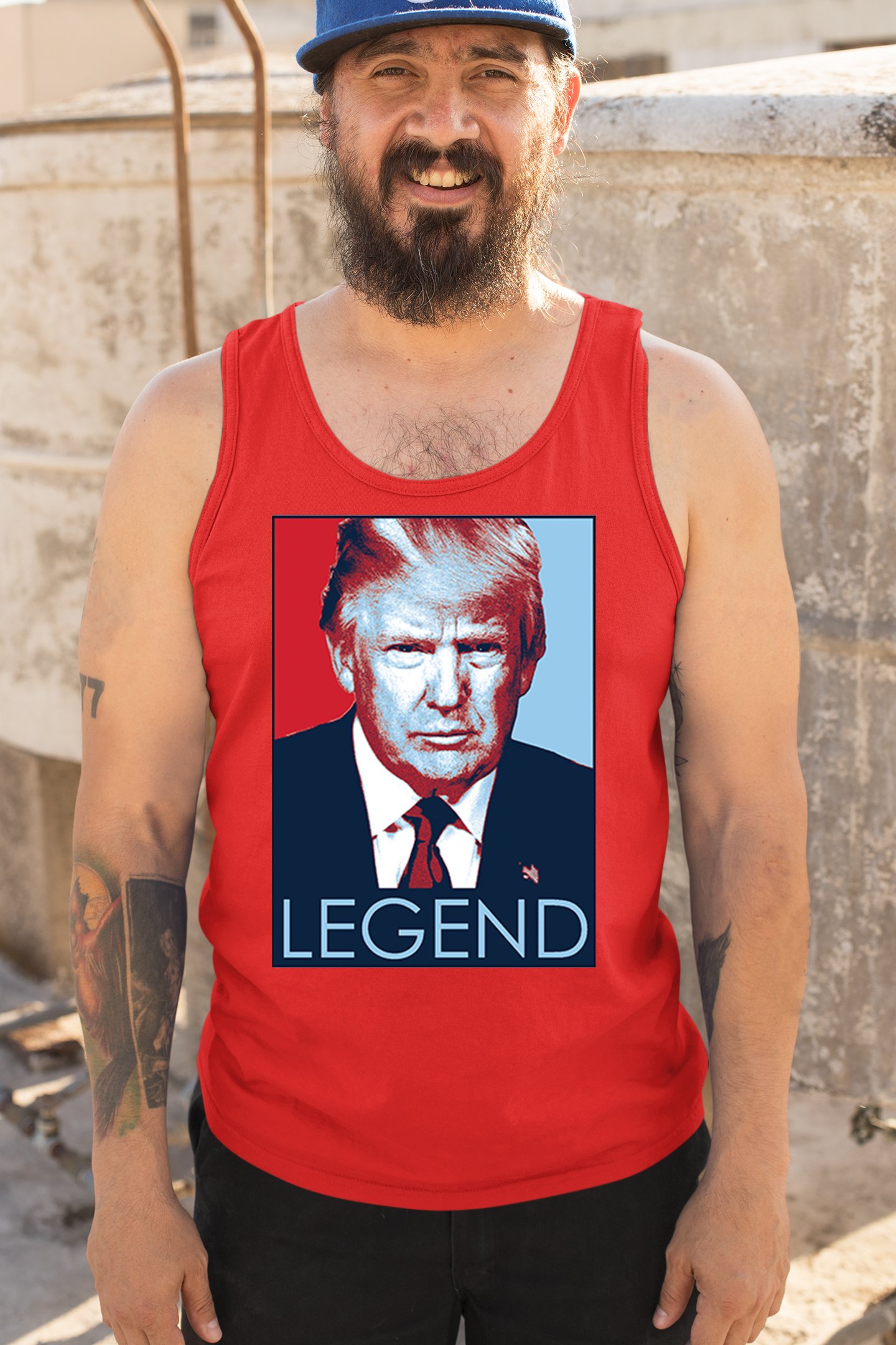 Donald Trump the Legend Tank Top President MAGA Make America First Men's Top - Picture 19 of 43