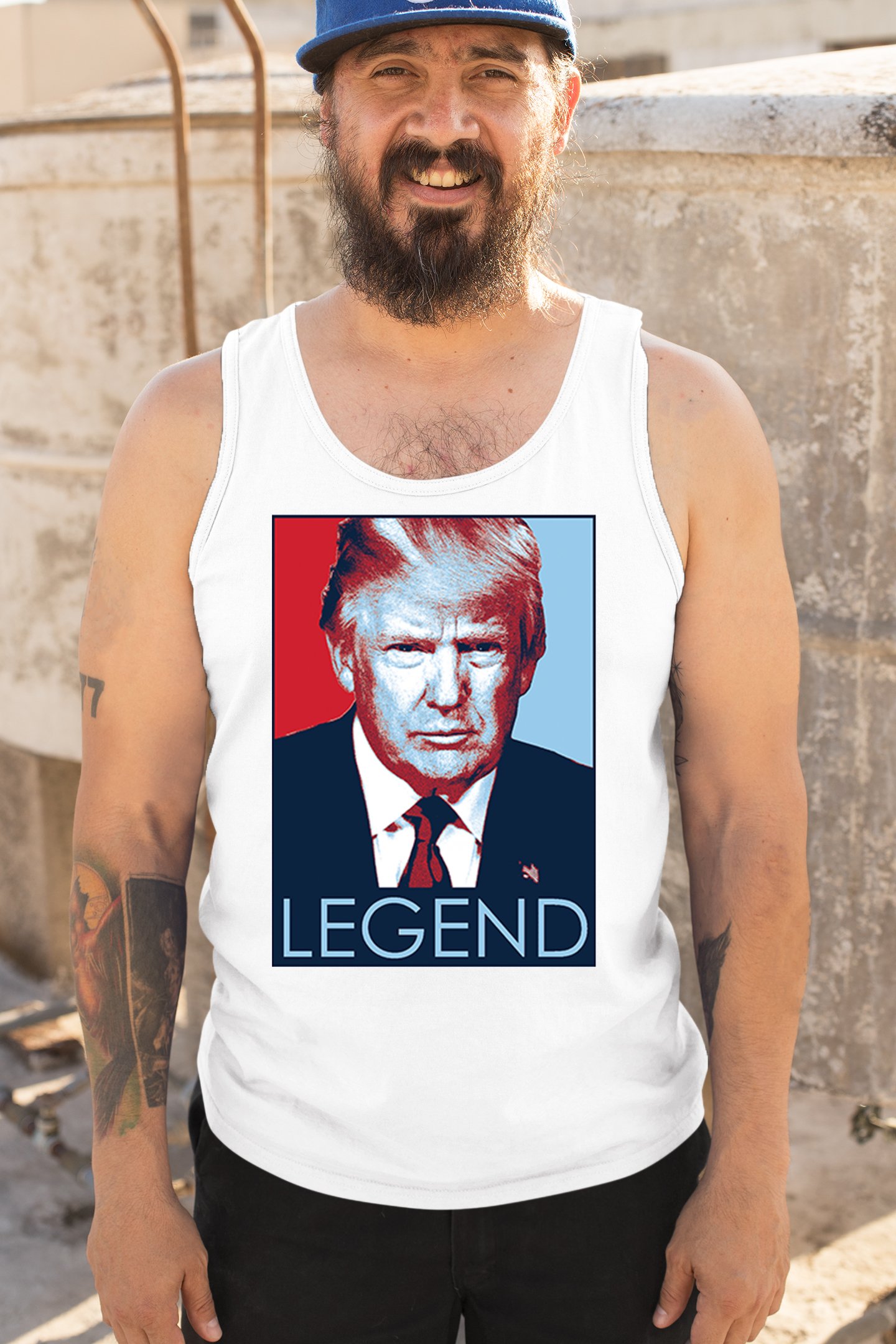 Donald Trump the Legend Tank Top President MAGA Make America First Men's Top - Picture 26 of 43