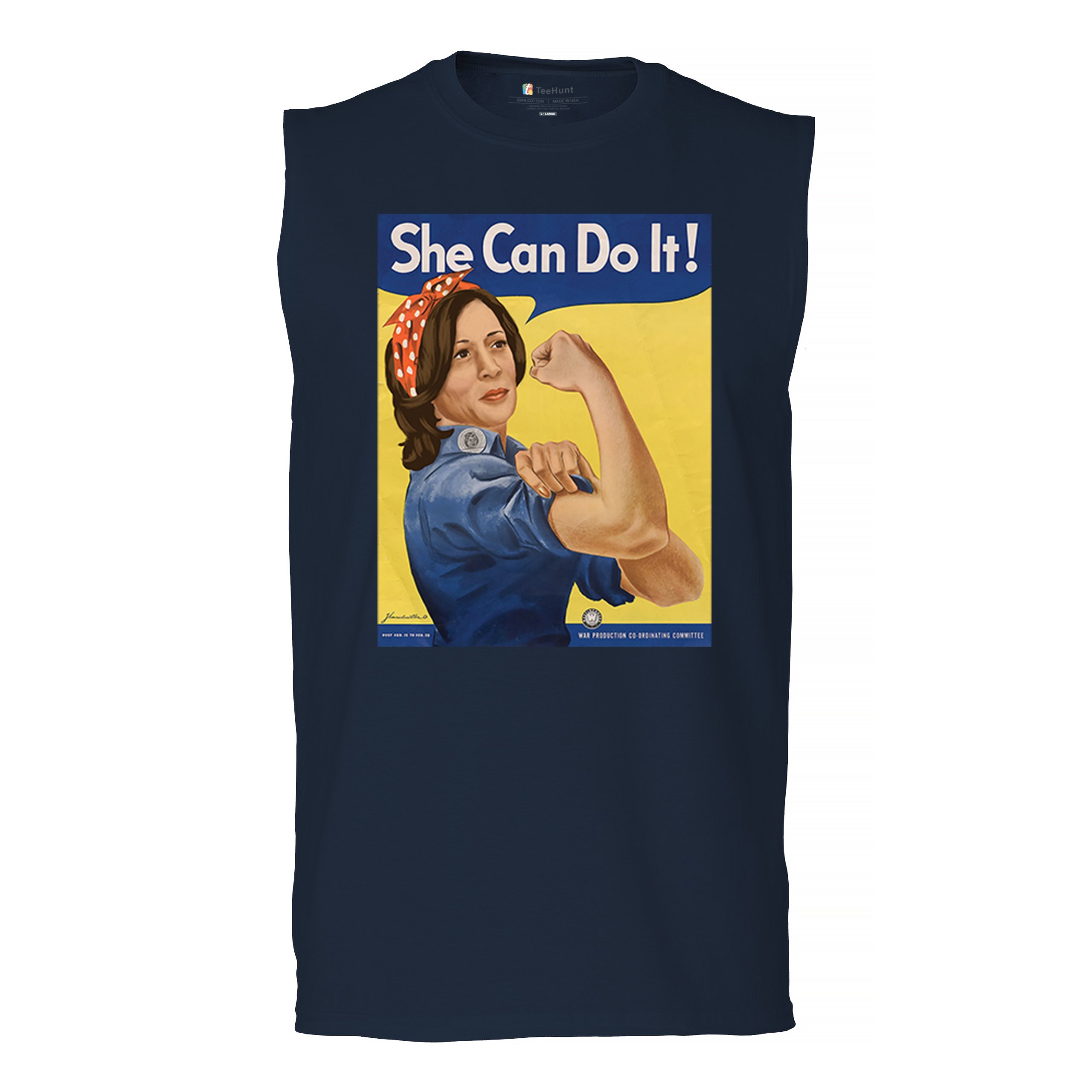 She Can Do It! Kamala Harris 2024 Muscle Shirt President 47 I'm
