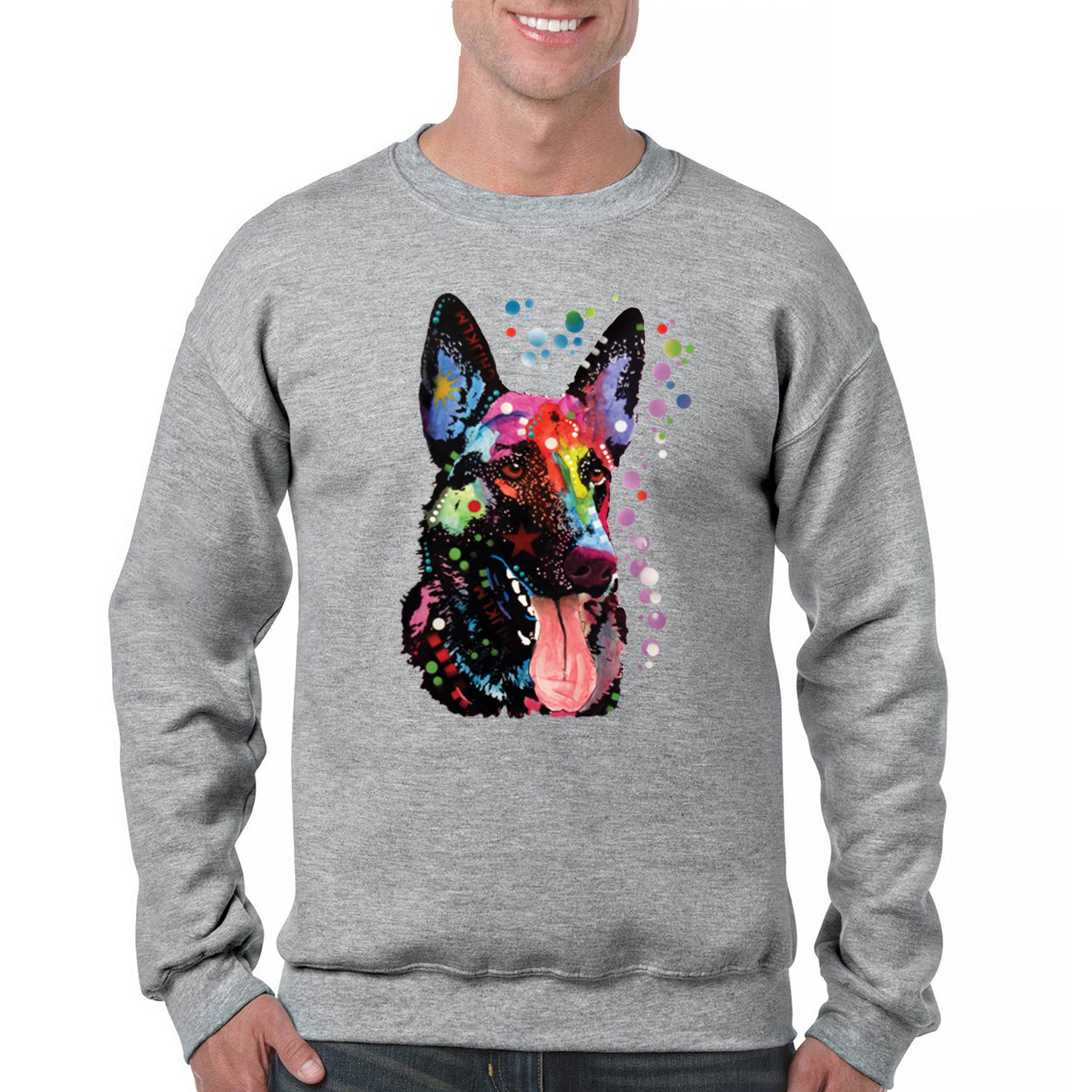 Dean Russo German Shepherd Sweatshirt Colorful Dog Best Friend Crewneck