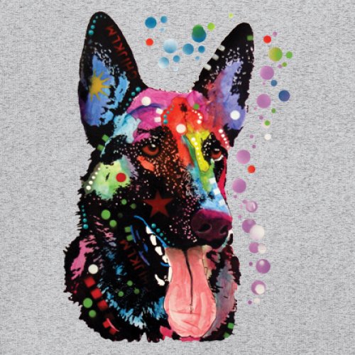 Dean Russo German Shepherd Sweatshirt Colorful Dog Best Friend Crewneck