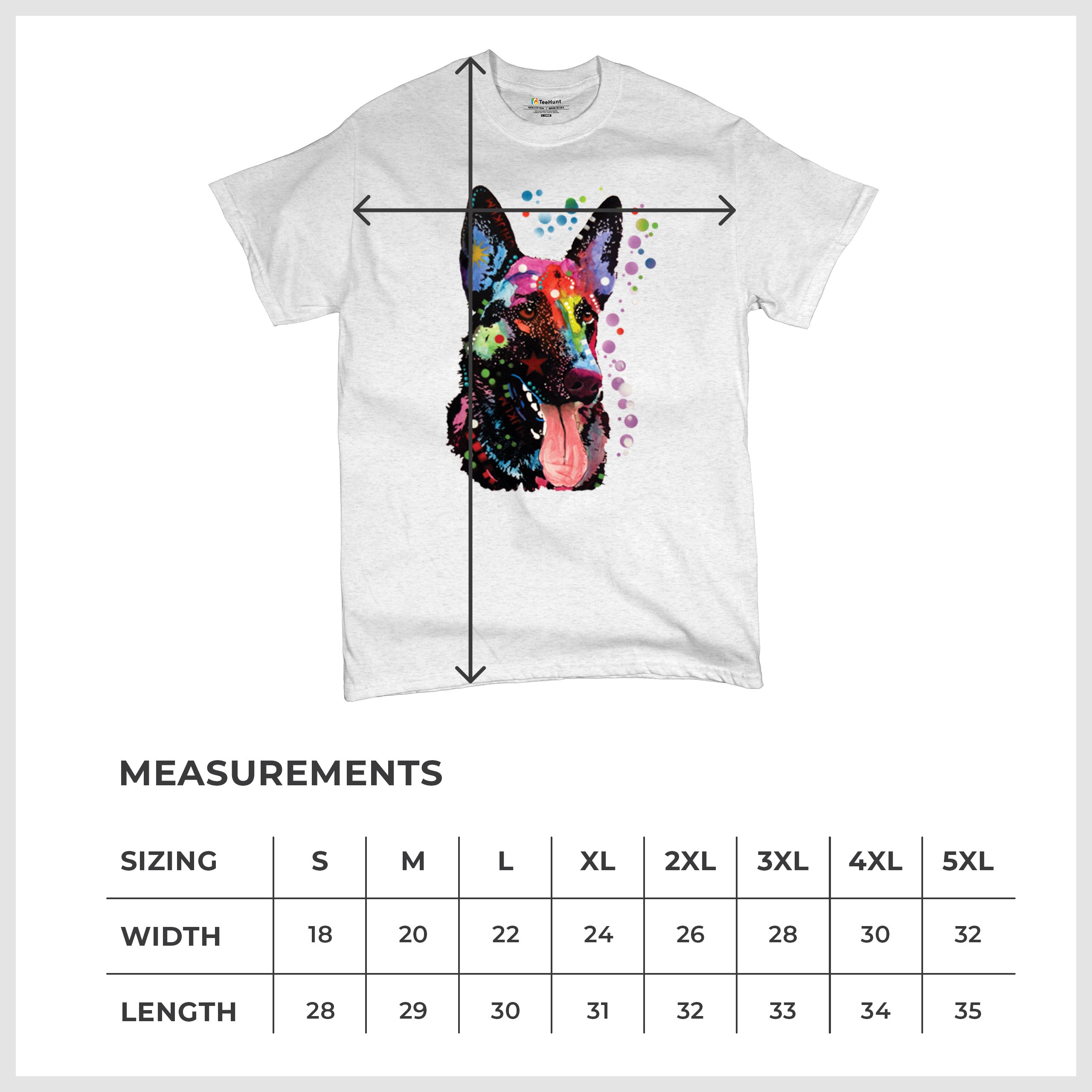 Dean Russo Deutscher Schäferhund T-Shirt Bunt Hund Beste Freundin Herren Tee - Bild 71 von 113