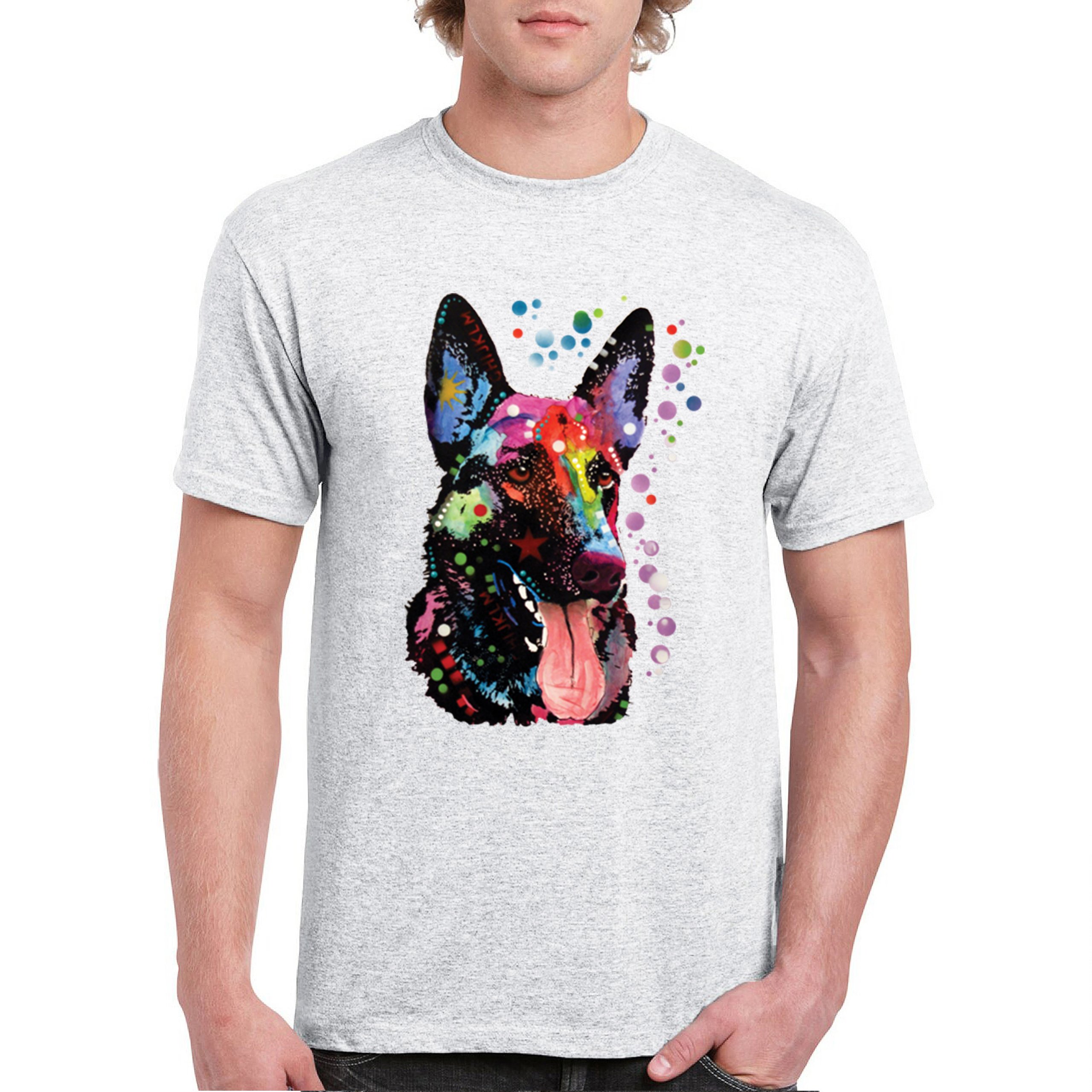 Dean Russo Deutscher Schäferhund T-Shirt Bunt Hund Beste Freundin Herren Tee - Bild 65 von 113