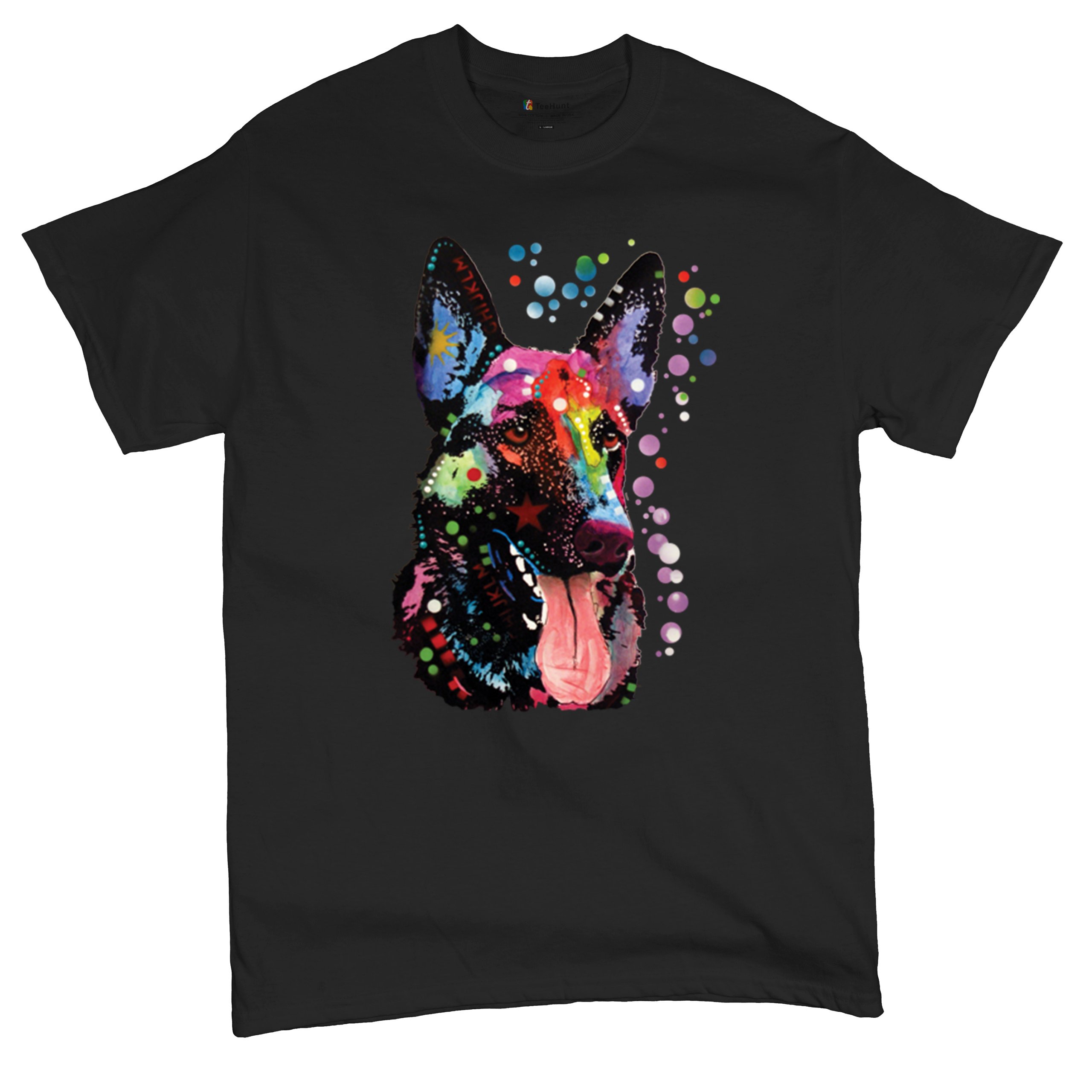 Dean Russo Deutscher Schäferhund T-Shirt Bunt Hund Beste Freundin Herren Tee - Bild 6 von 113