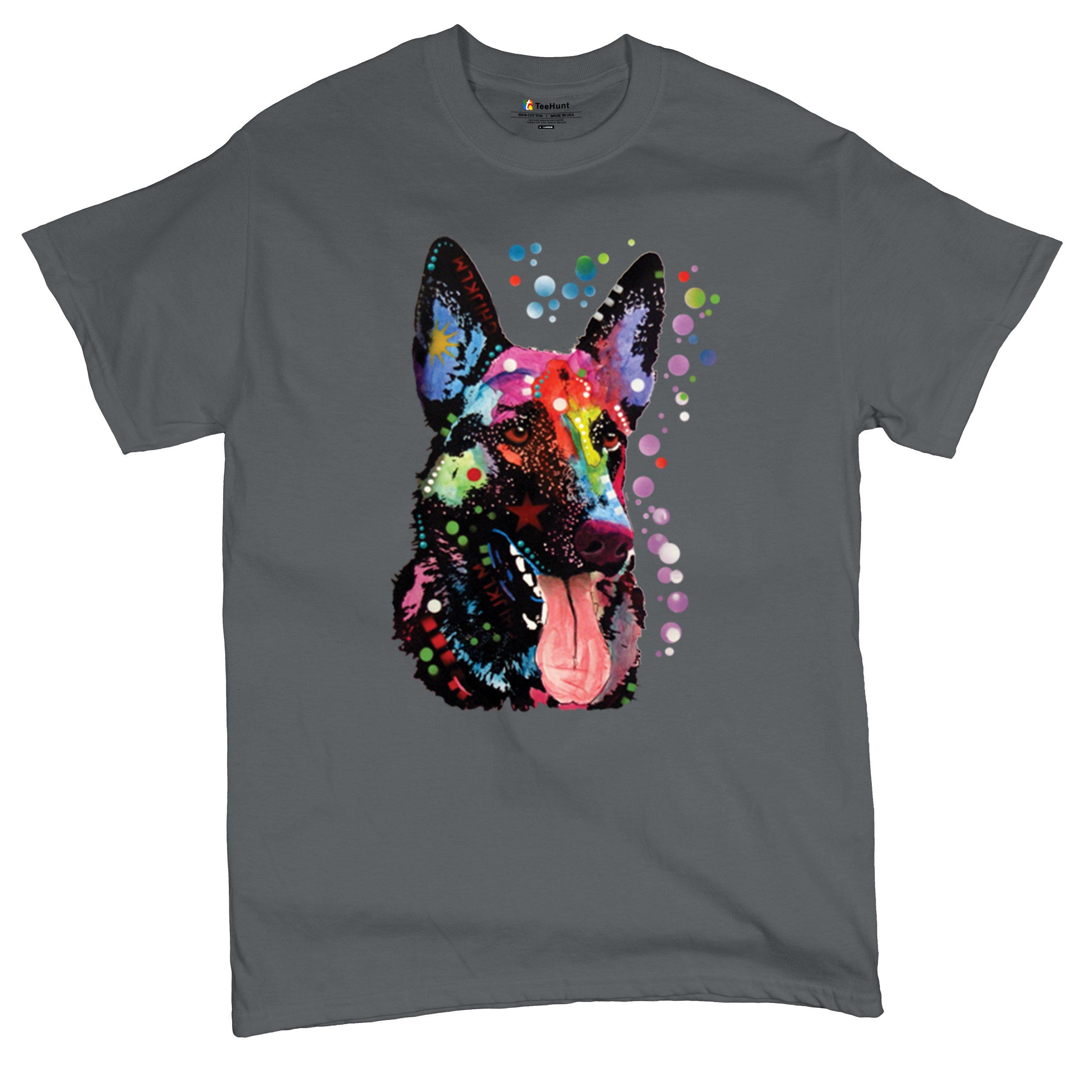 Dean Russo Deutscher Schäferhund T-Shirt Bunt Hund Beste Freundin Herren Tee - Bild 83 von 113
