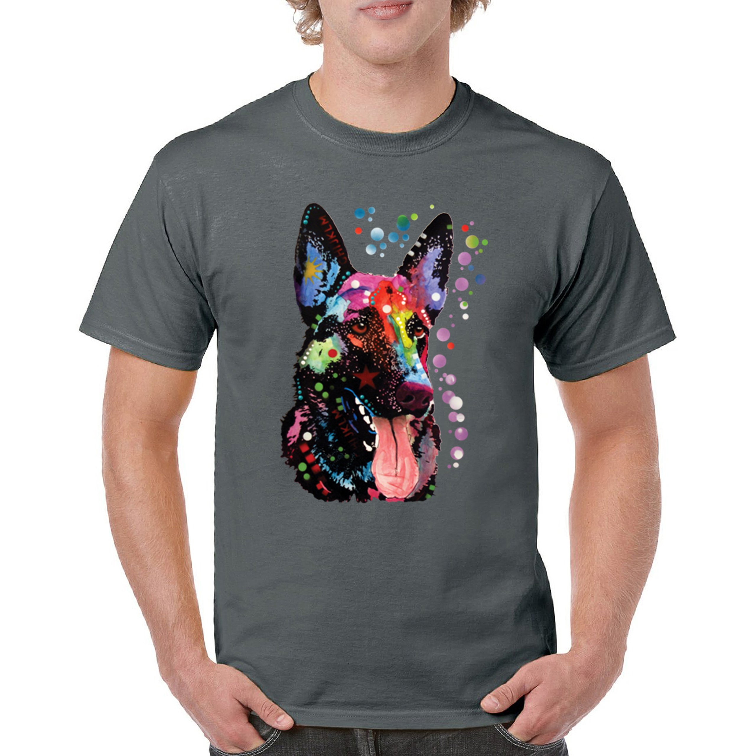 Dean Russo Deutscher Schäferhund T-Shirt Bunt Hund Beste Freundin Herren Tee - Bild 79 von 113