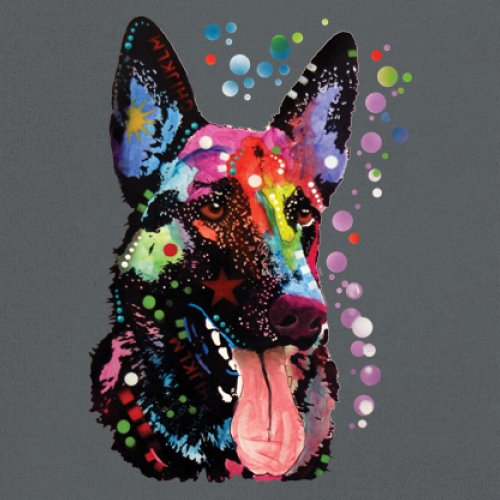 Dean Russo Deutscher Schäferhund T-Shirt Bunt Hund Beste Freundin Herren Tee - Bild 81 von 113