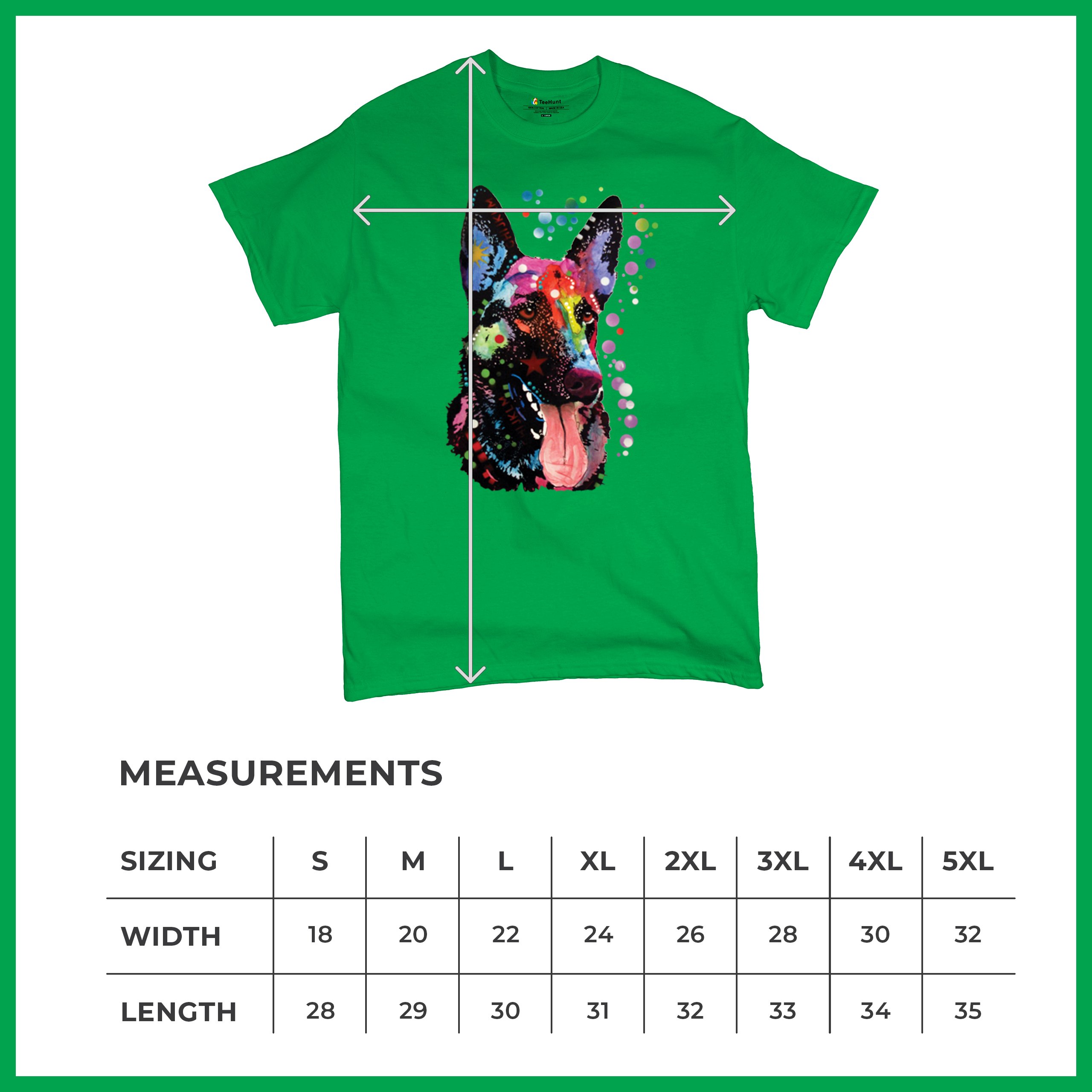 Dean Russo Deutscher Schäferhund T-Shirt Bunt Hund Beste Freundin Herren Tee - Bild 64 von 113