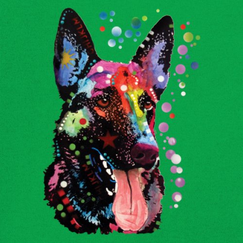 Dean Russo Deutscher Schäferhund T-Shirt Bunt Hund Beste Freundin Herren Tee - Bild 60 von 113