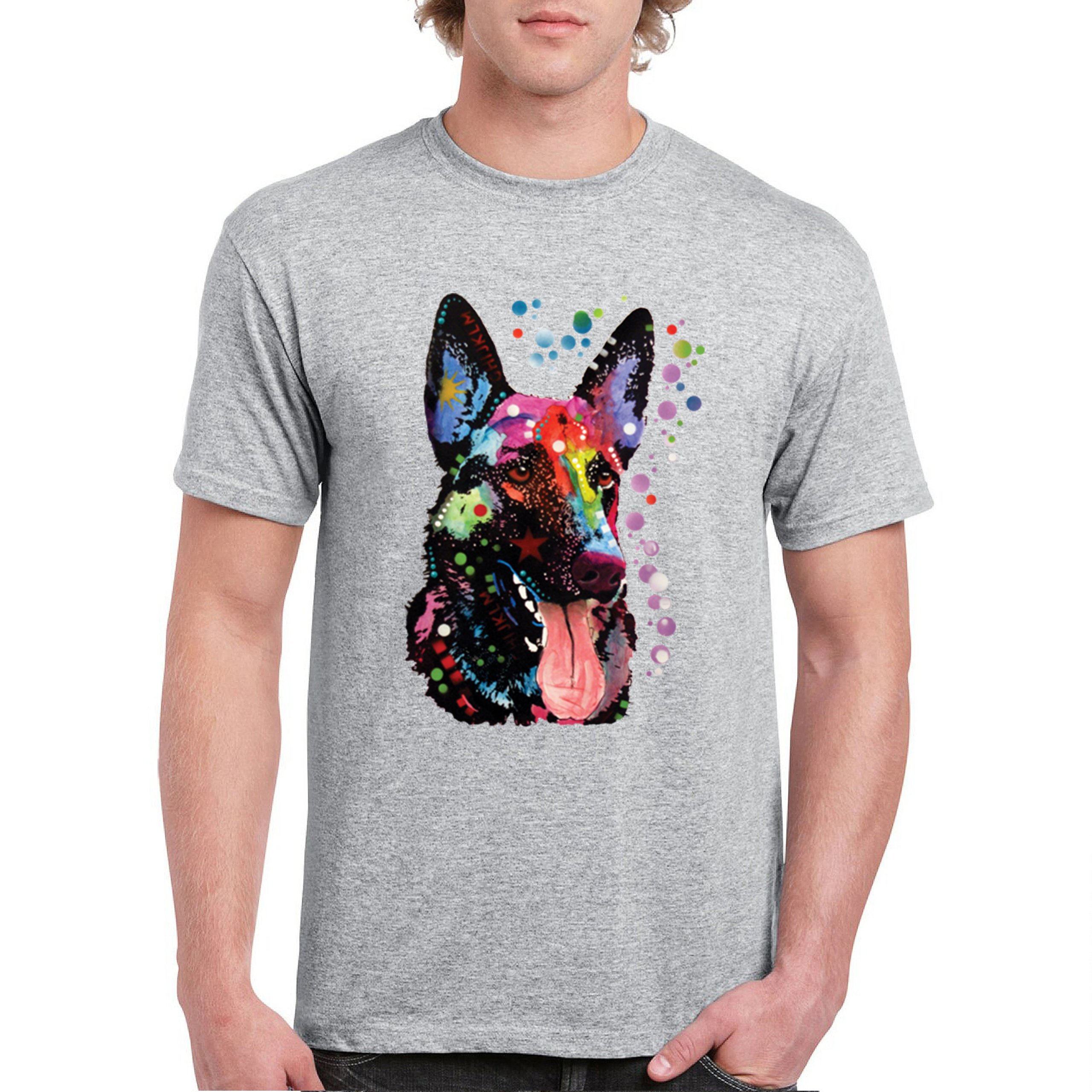Dean Russo Deutscher Schäferhund T-Shirt Bunt Hund Beste Freundin Herren Tee - Bild 9 von 113