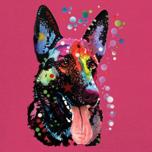 Dean Russo Deutscher Schäferhund T-Shirt Bunt Hund Beste Freundin Herren Tee - Bild 25 von 113