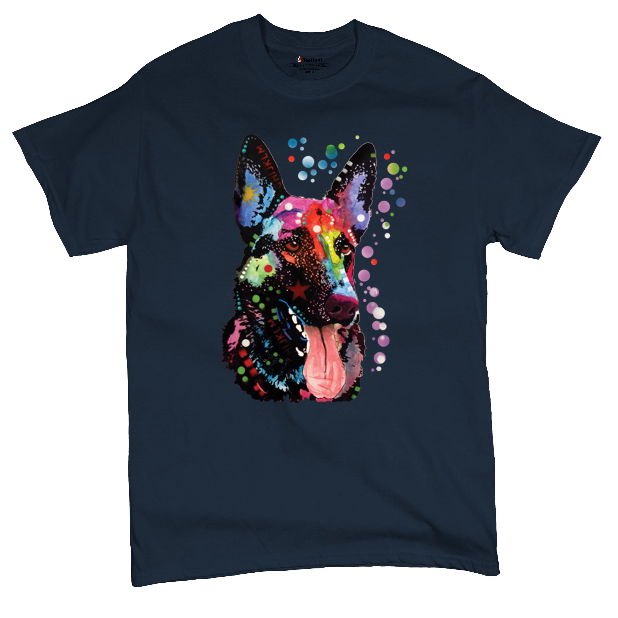 Dean Russo Deutscher Schäferhund T-Shirt Bunt Hund Beste Freundin Herren Tee - Bild 55 von 113