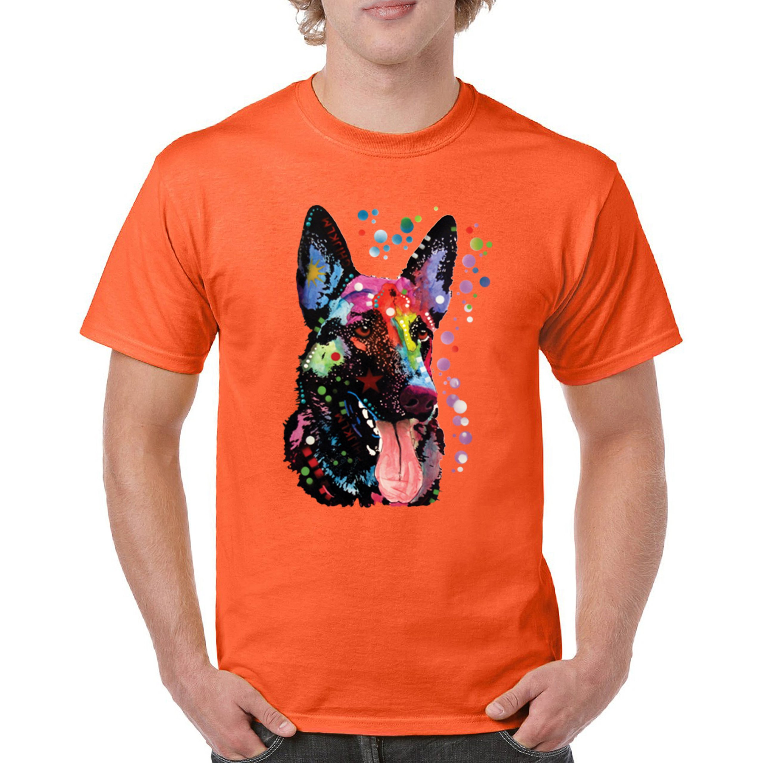 Dean Russo Deutscher Schäferhund T-Shirt Bunt Hund Beste Freundin Herren Tee - Bild 16 von 113