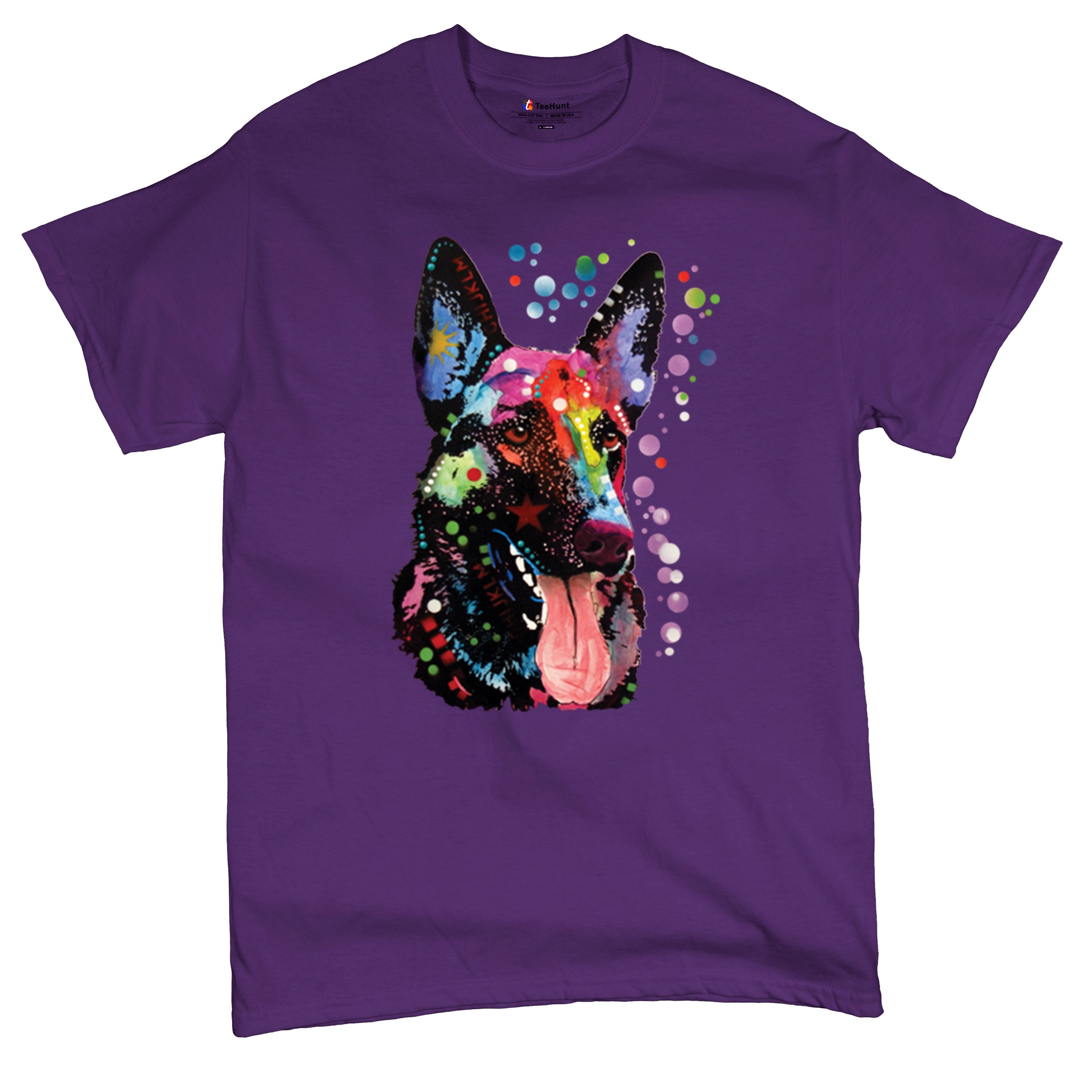 Dean Russo Deutscher Schäferhund T-Shirt Bunt Hund Beste Freundin Herren Tee - Bild 34 von 113