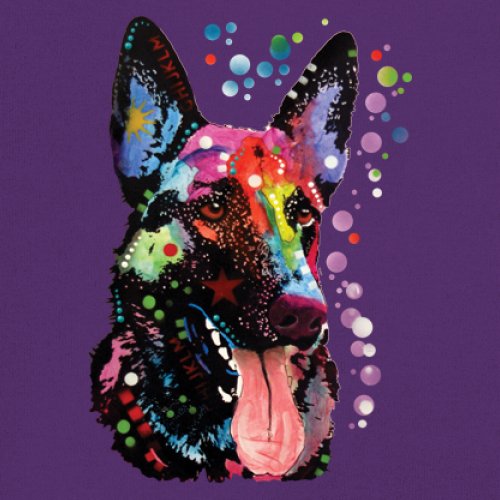 Dean Russo Deutscher Schäferhund T-Shirt Bunt Hund Beste Freundin Herren Tee - Bild 32 von 113